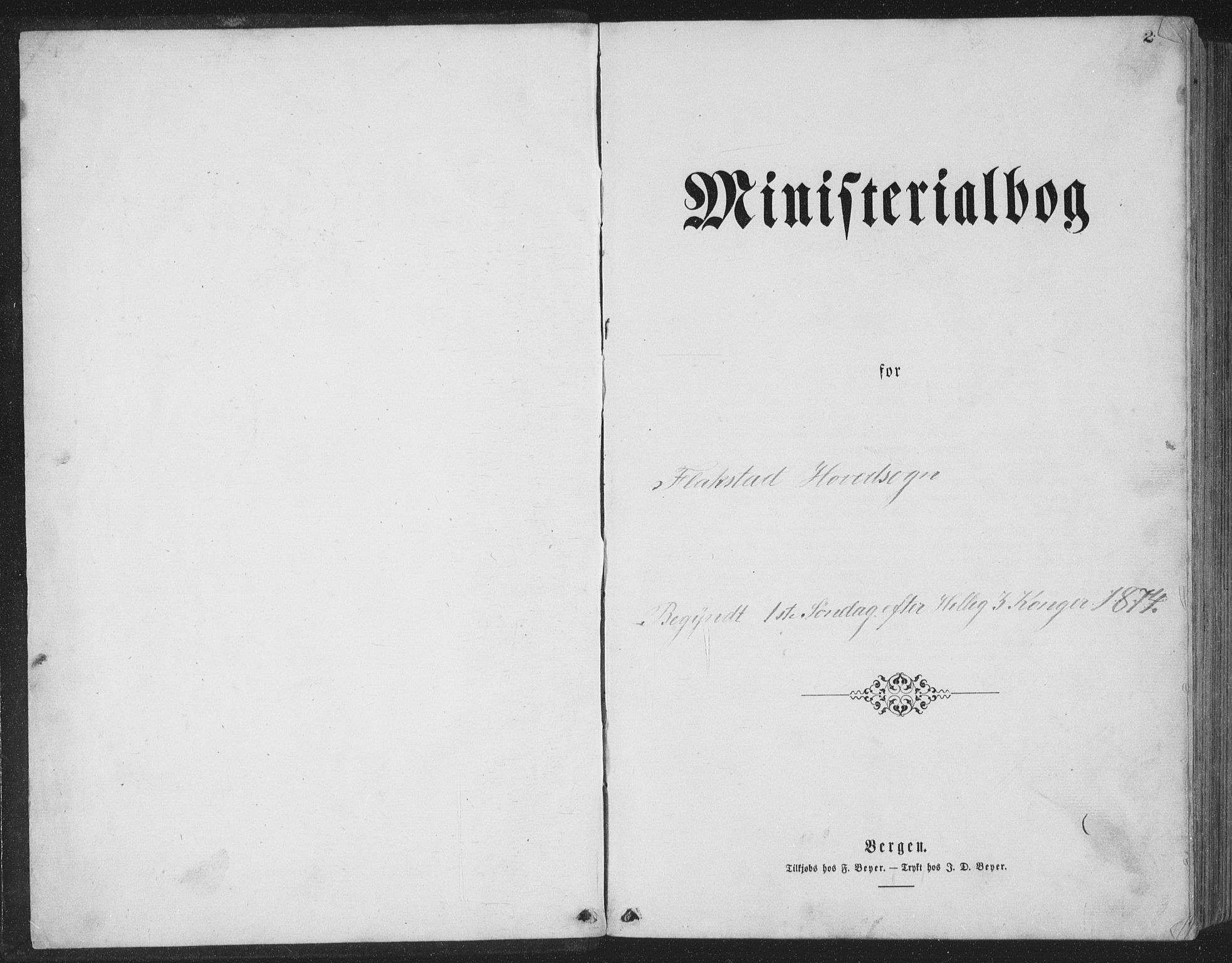 Ministerialprotokoller, klokkerbøker og fødselsregistre - Nordland, SAT/A-1459/885/L1213: Parish register (copy) no. 885C02, 1874-1892, p. 2