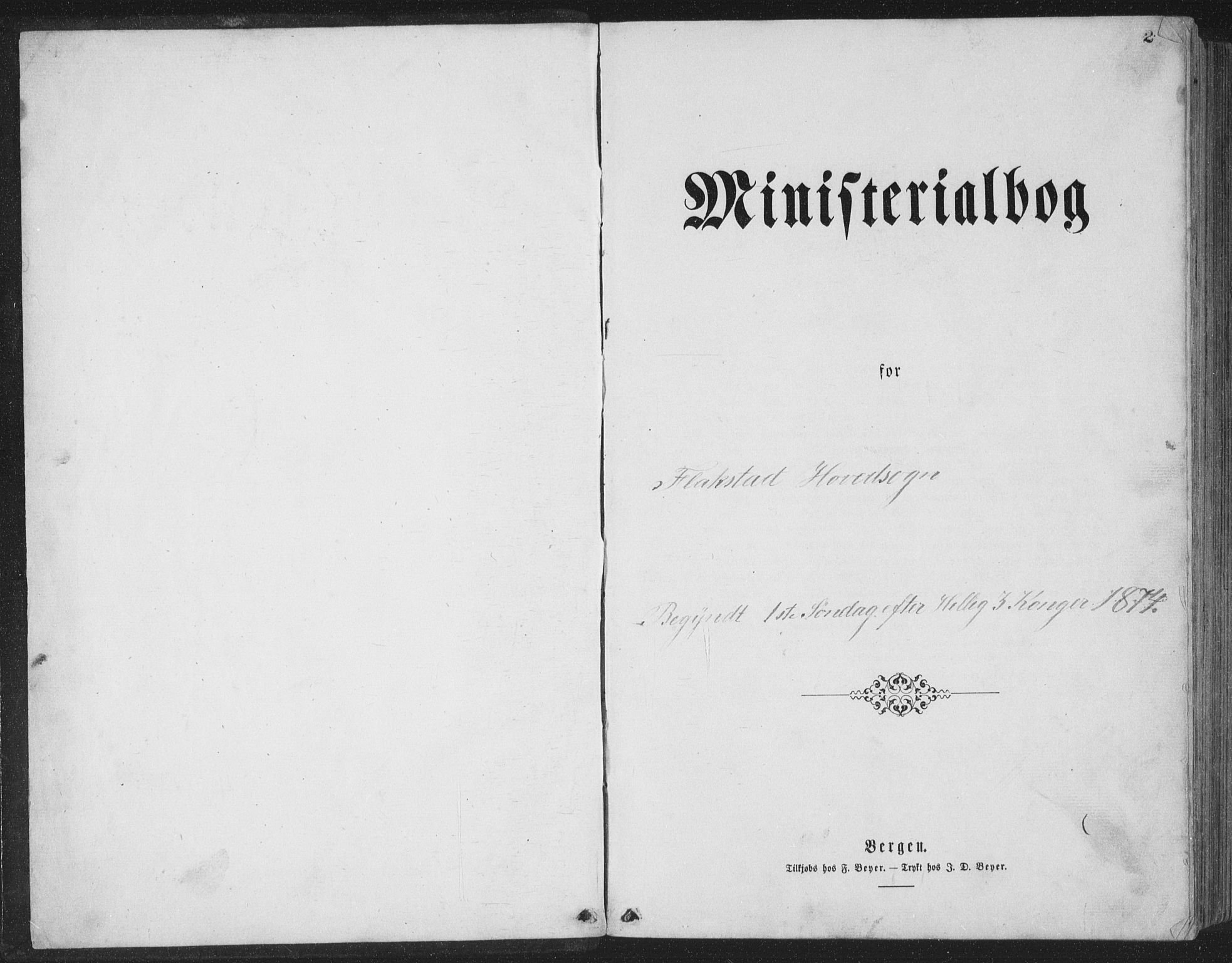 Ministerialprotokoller, klokkerbøker og fødselsregistre - Nordland, AV/SAT-A-1459/885/L1213: Parish register (copy) no. 885C02, 1874-1892, p. 2