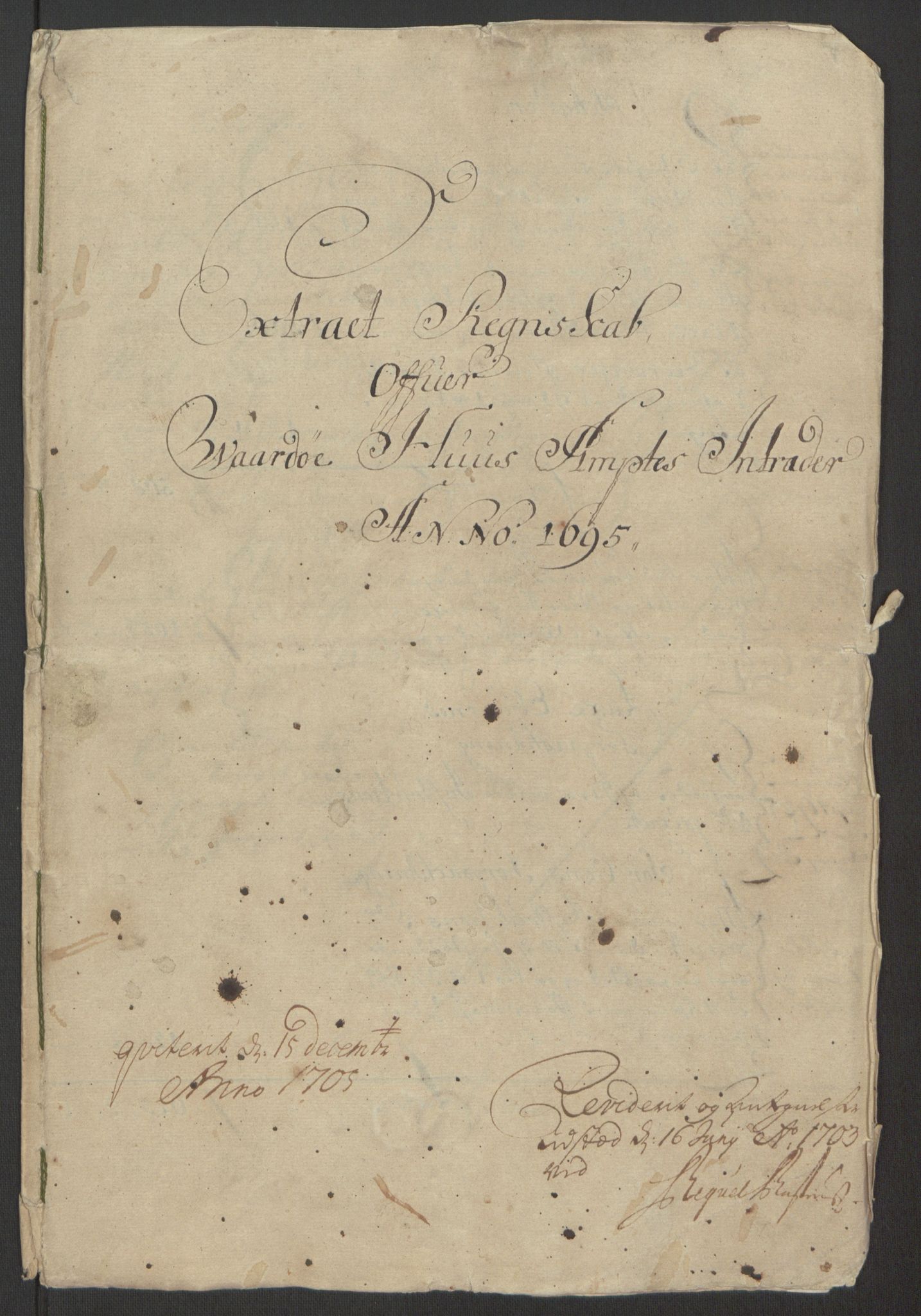 Rentekammeret inntil 1814, Reviderte regnskaper, Fogderegnskap, AV/RA-EA-4092/R69/L4851: Fogderegnskap Finnmark/Vardøhus, 1691-1700, p. 229