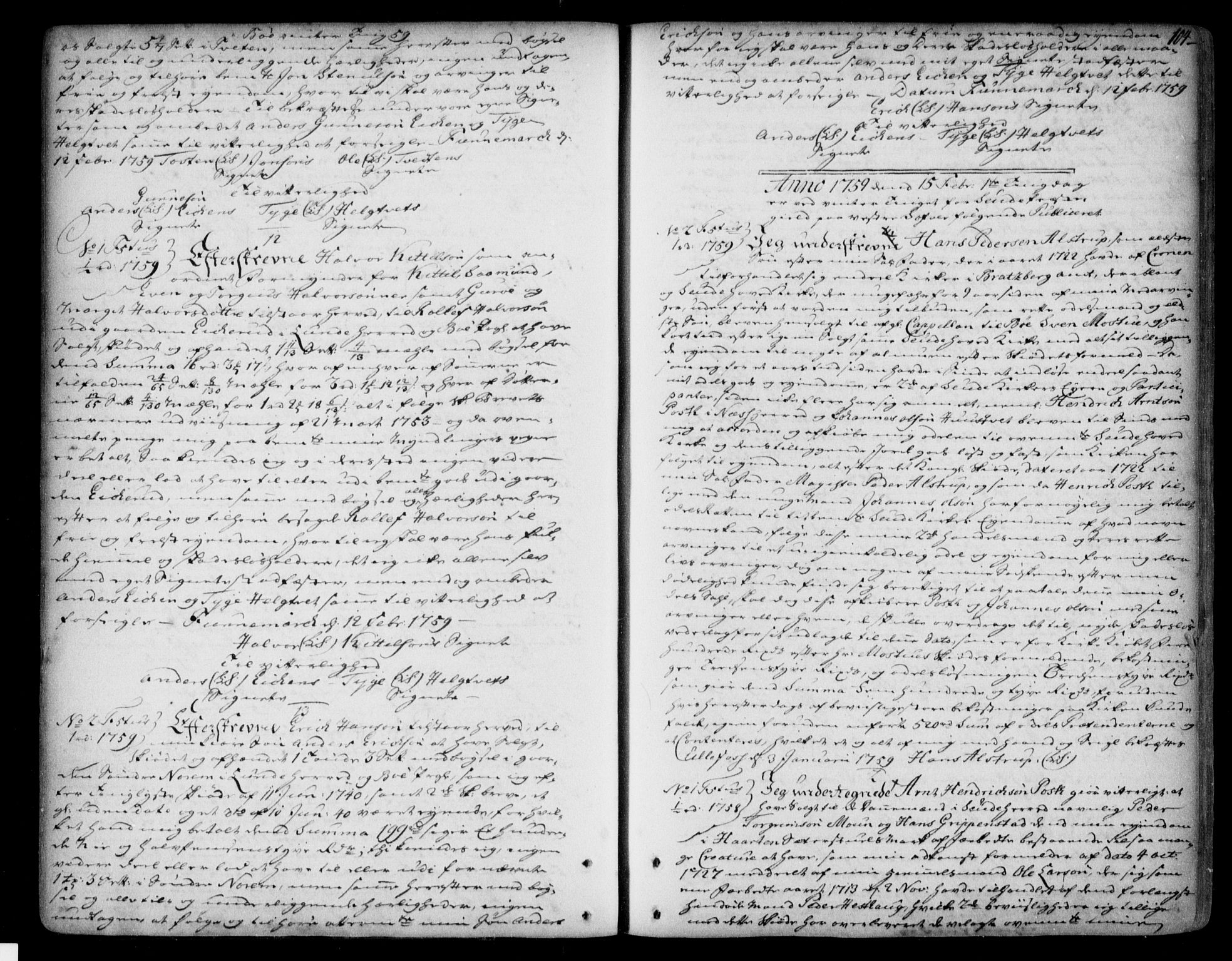 Nedre Telemark sorenskriveri, AV/SAKO-A-135/G/Ga/Gaa/L0001k: Mortgage book no. K, 1756-1775, p. 104