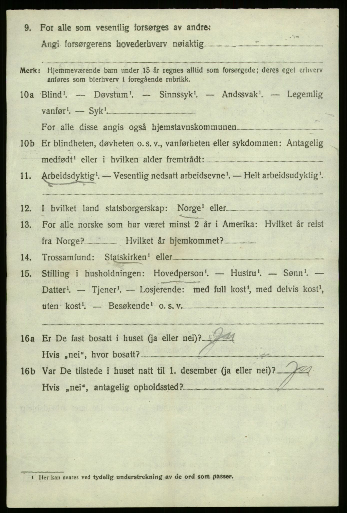 SAB, 1920 census for Kinn, 1920, p. 4498