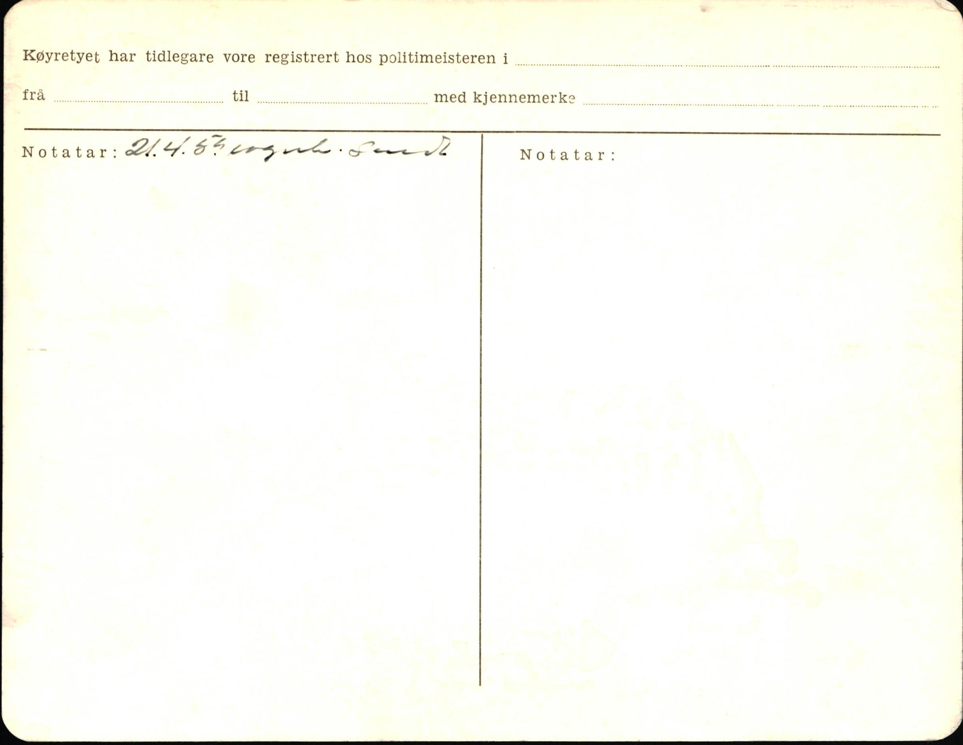 Statens vegvesen, Sogn og Fjordane vegkontor, AV/SAB-A-5301/4/F/L0006: Registerkort utmeldte Fjordane S8300-9500, 1930-1961, p. 161
