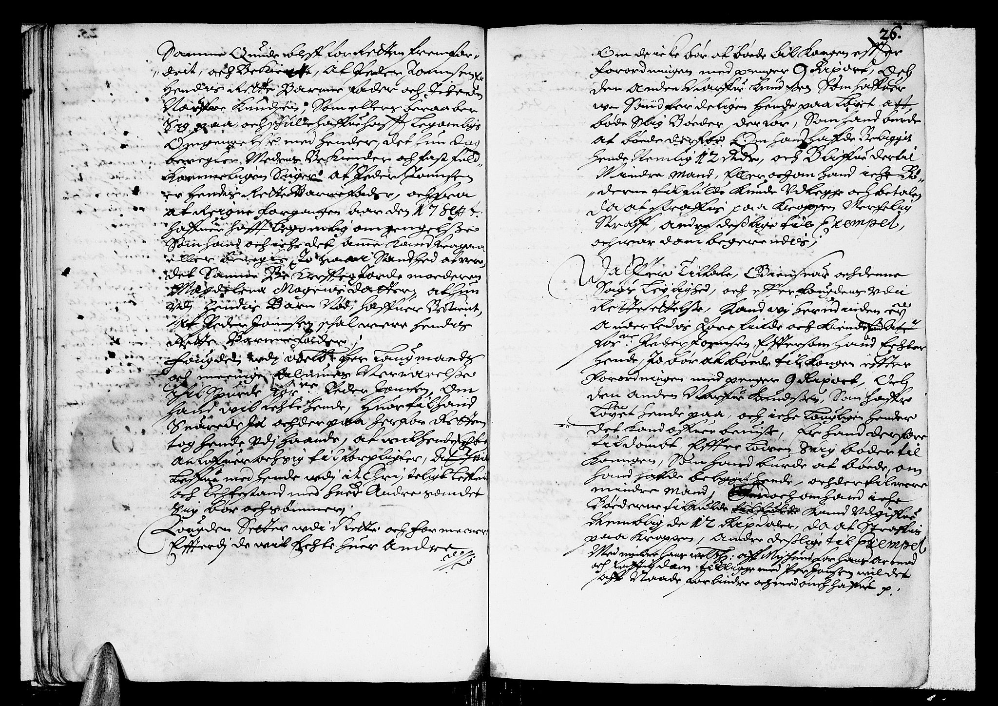 Finnmark sorenskriveri, AV/SATØ-S-0053/F/Fa/L0015: Justisprotokoller, 1677-1678, p. 25b-26a
