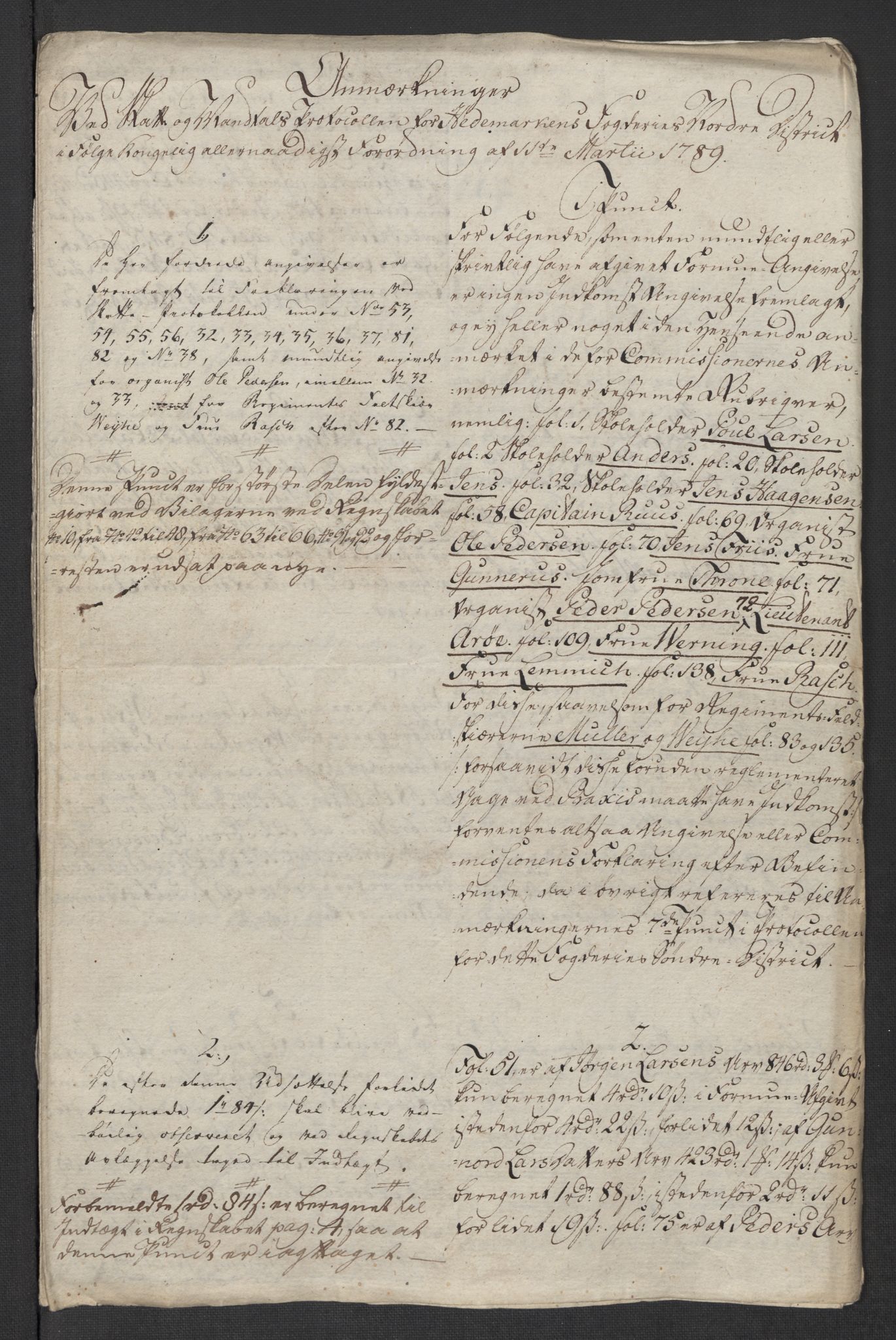 Rentekammeret inntil 1814, Reviderte regnskaper, Mindre regnskaper, RA/EA-4068/Rf/Rfe/L0011: Gudbrandsdalen fogderi. Hedmark fogderi, 1789, p. 346