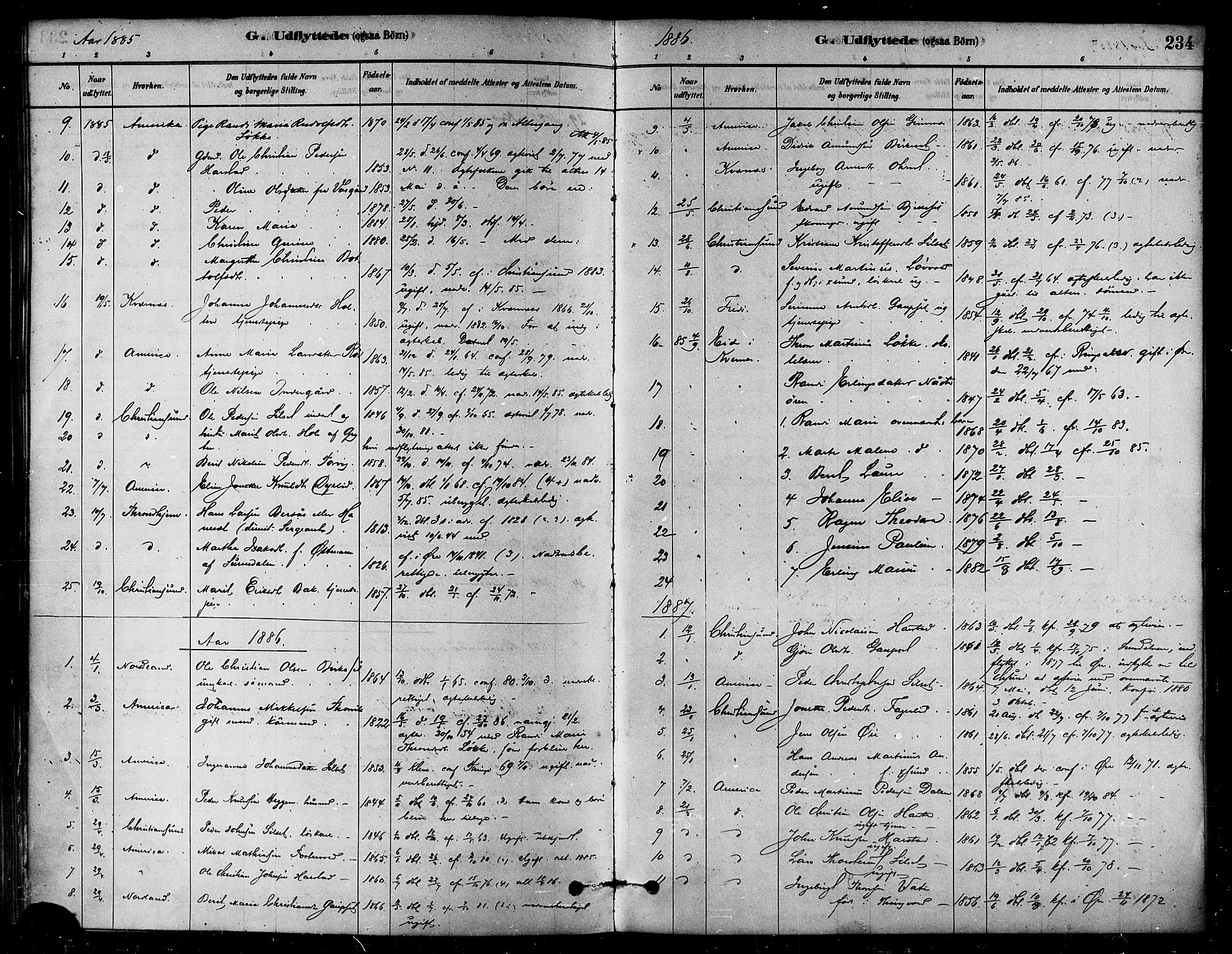 Ministerialprotokoller, klokkerbøker og fødselsregistre - Møre og Romsdal, SAT/A-1454/584/L0967: Parish register (official) no. 584A07, 1879-1894, p. 234
