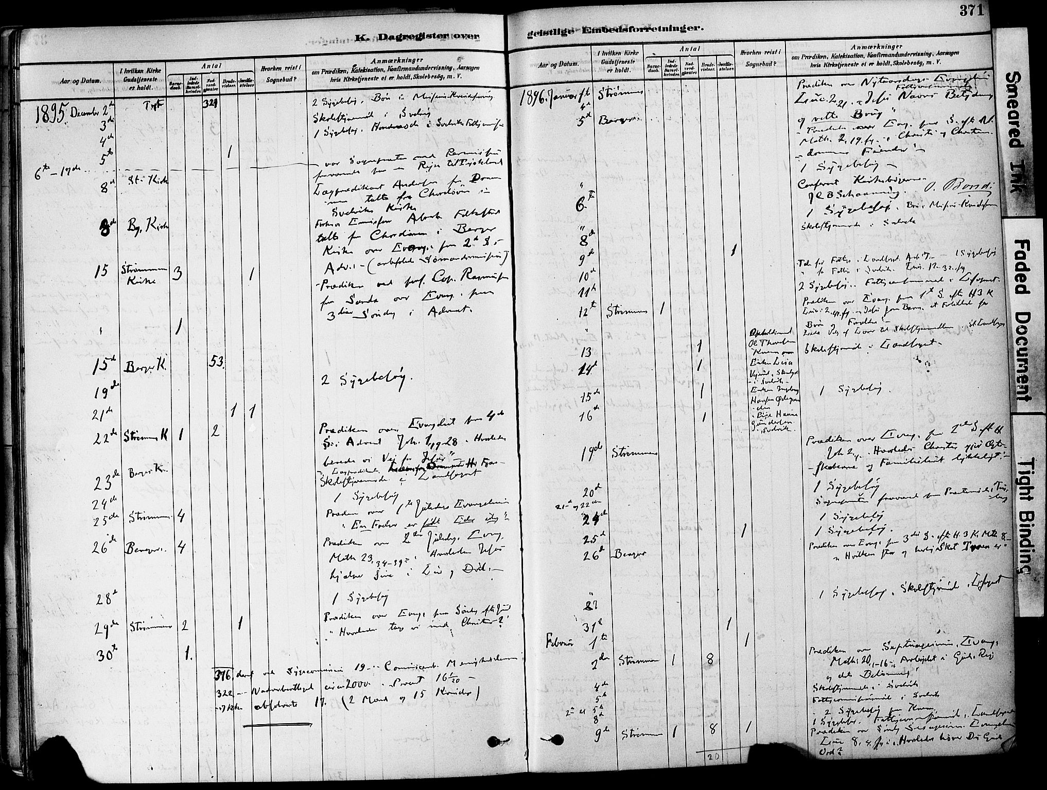 Strømm kirkebøker, AV/SAKO-A-322/F/Fa/L0004: Parish register (official) no. I 4, 1878-1899, p. 371