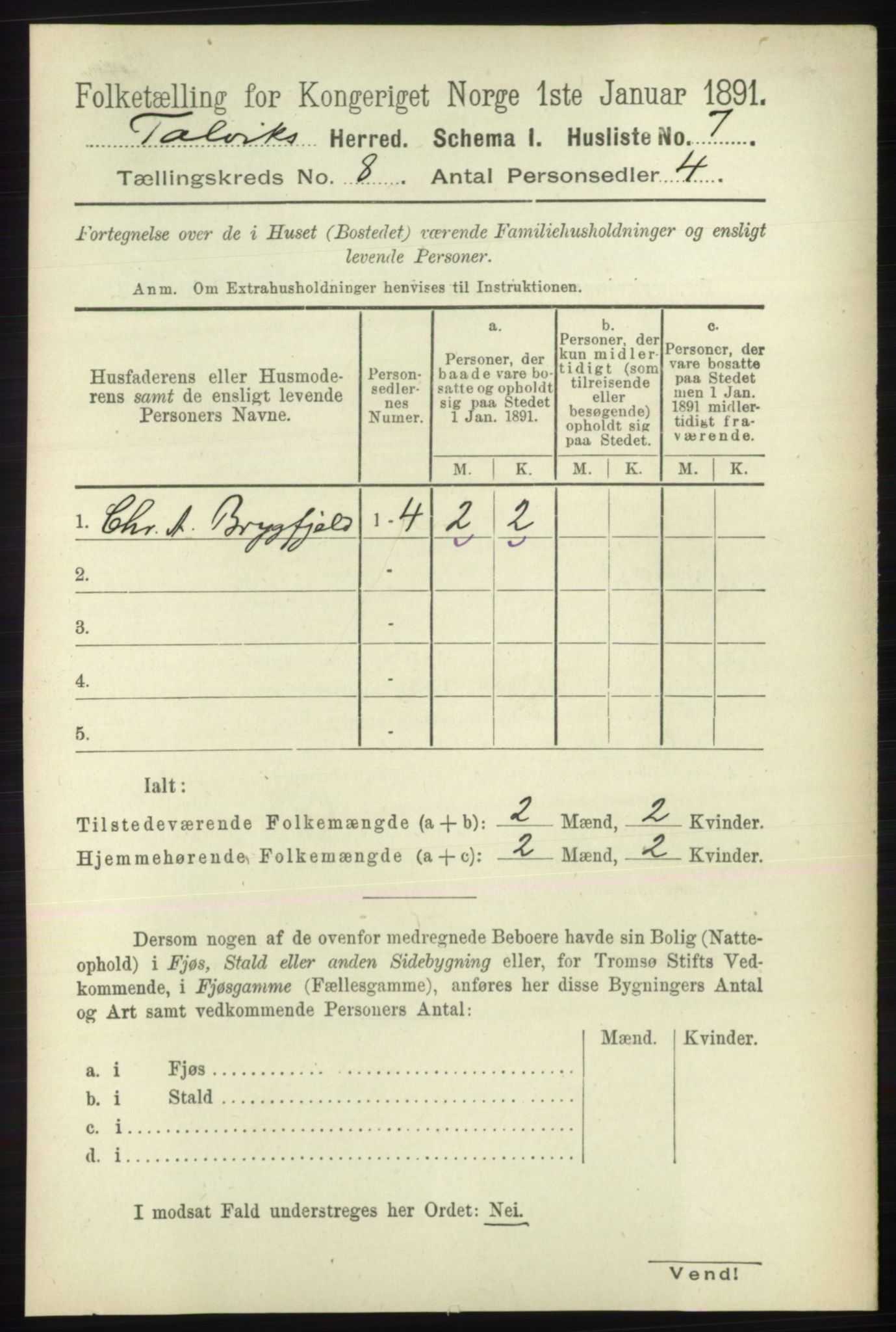 RA, 1891 census for 2013 Talvik, 1891, p. 2042