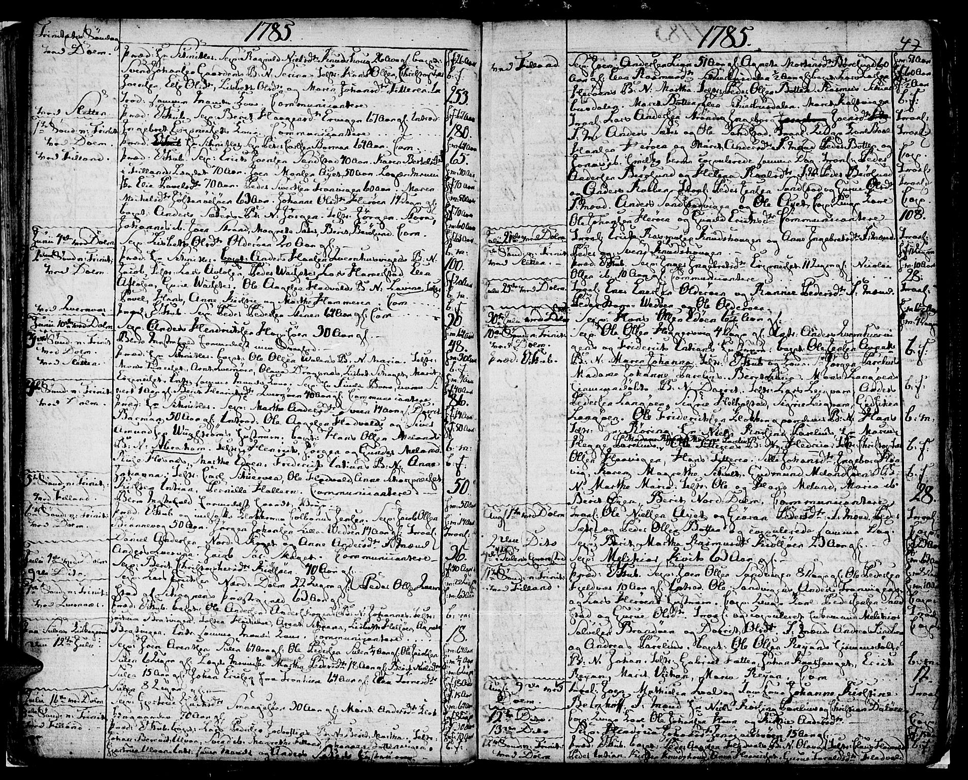 Ministerialprotokoller, klokkerbøker og fødselsregistre - Sør-Trøndelag, SAT/A-1456/634/L0526: Parish register (official) no. 634A02, 1775-1818, p. 47