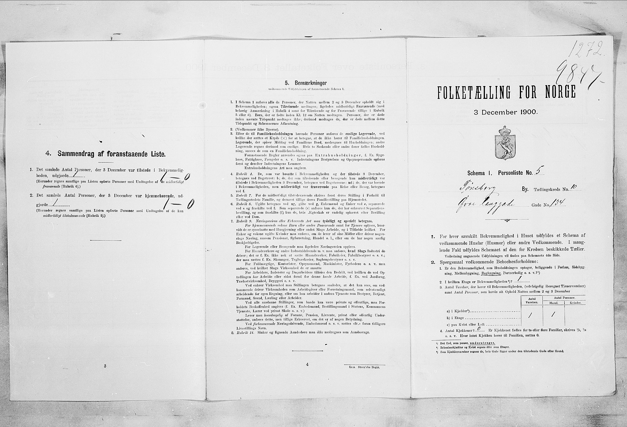 RA, 1900 census for Tønsberg, 1900, p. 5335