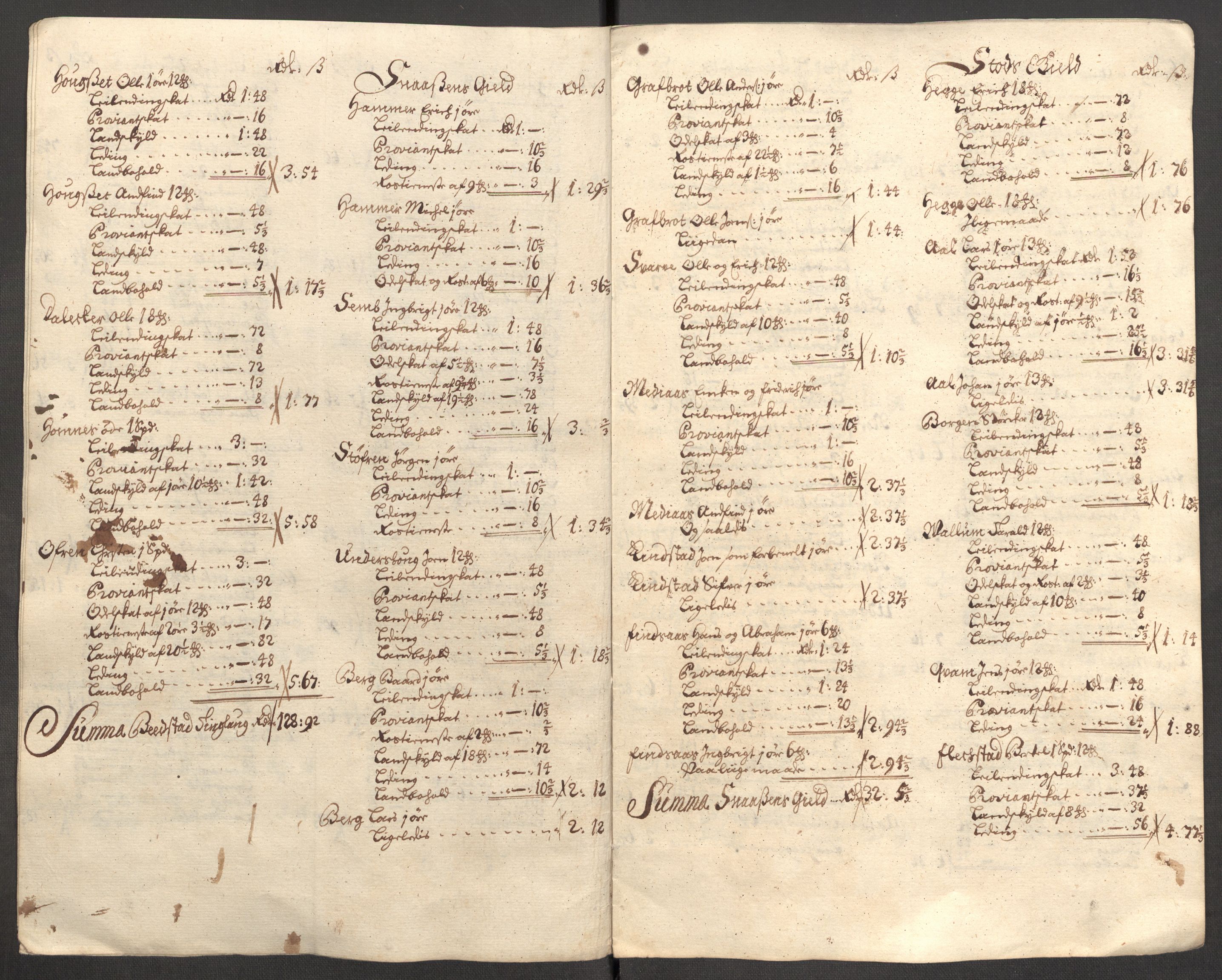 Rentekammeret inntil 1814, Reviderte regnskaper, Fogderegnskap, RA/EA-4092/R63/L4315: Fogderegnskap Inderøy, 1706-1707, p. 214