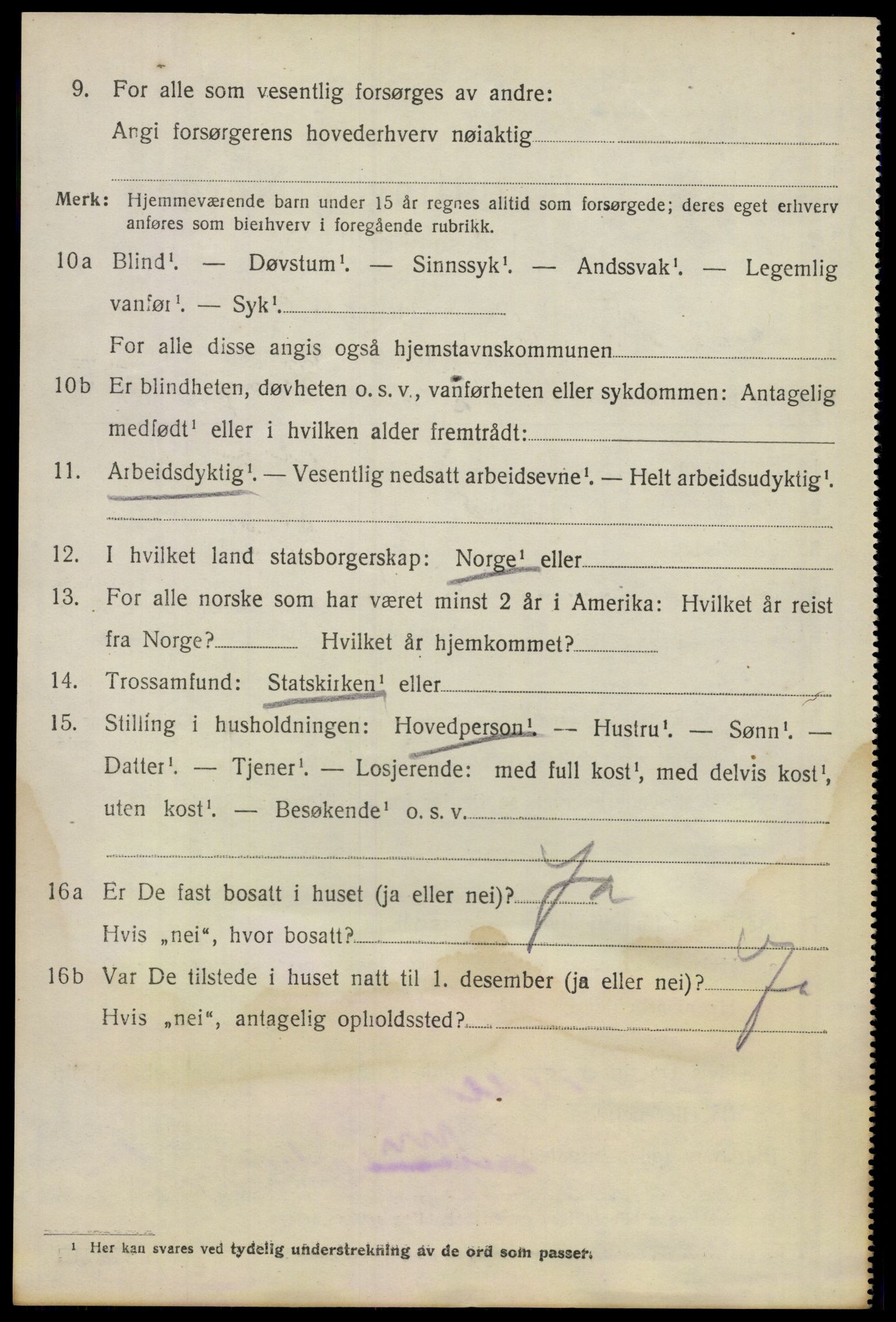 SAO, 1920 census for Lillestrøm, 1920, p. 7205