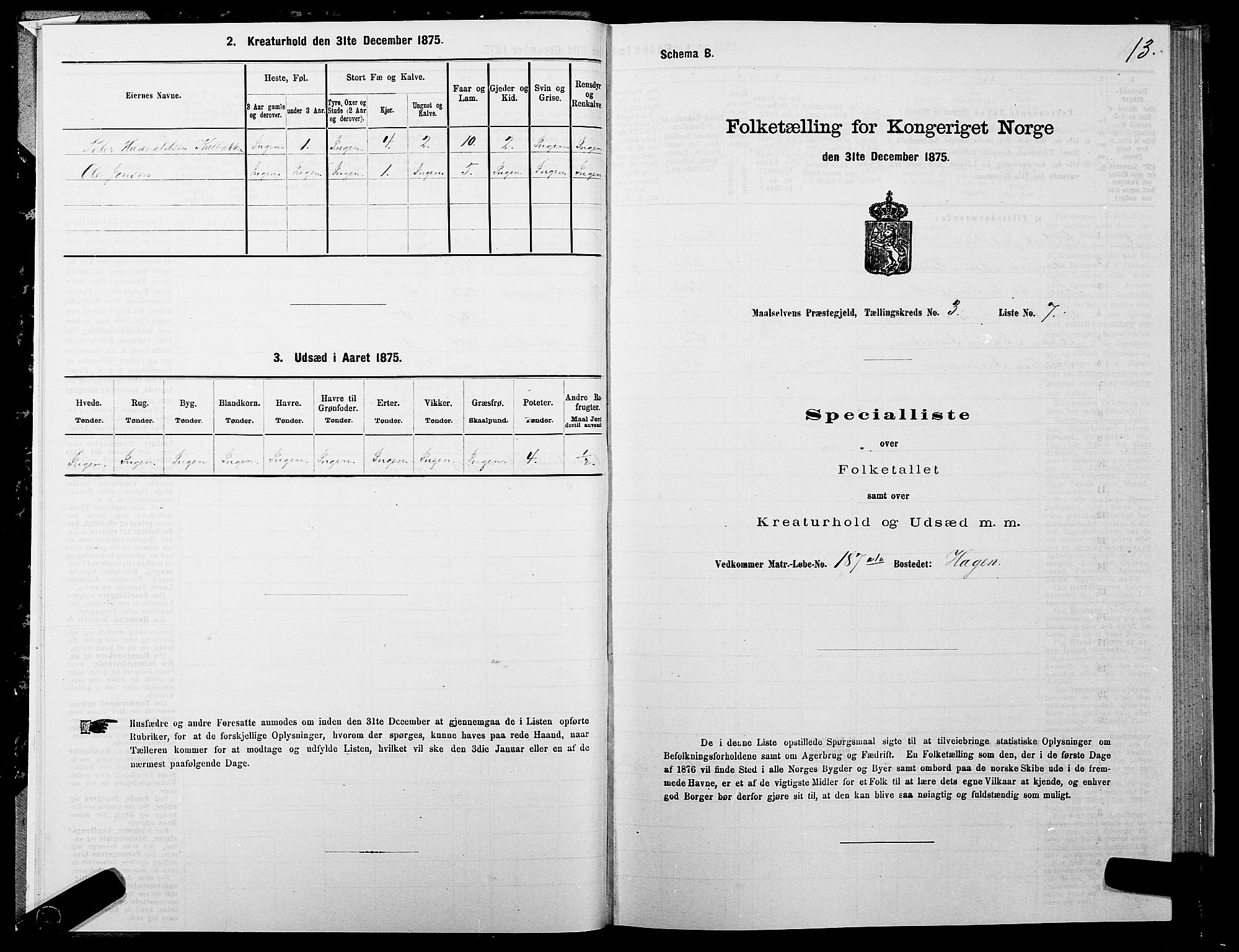 SATØ, 1875 census for 1924P Målselv, 1875, p. 2013