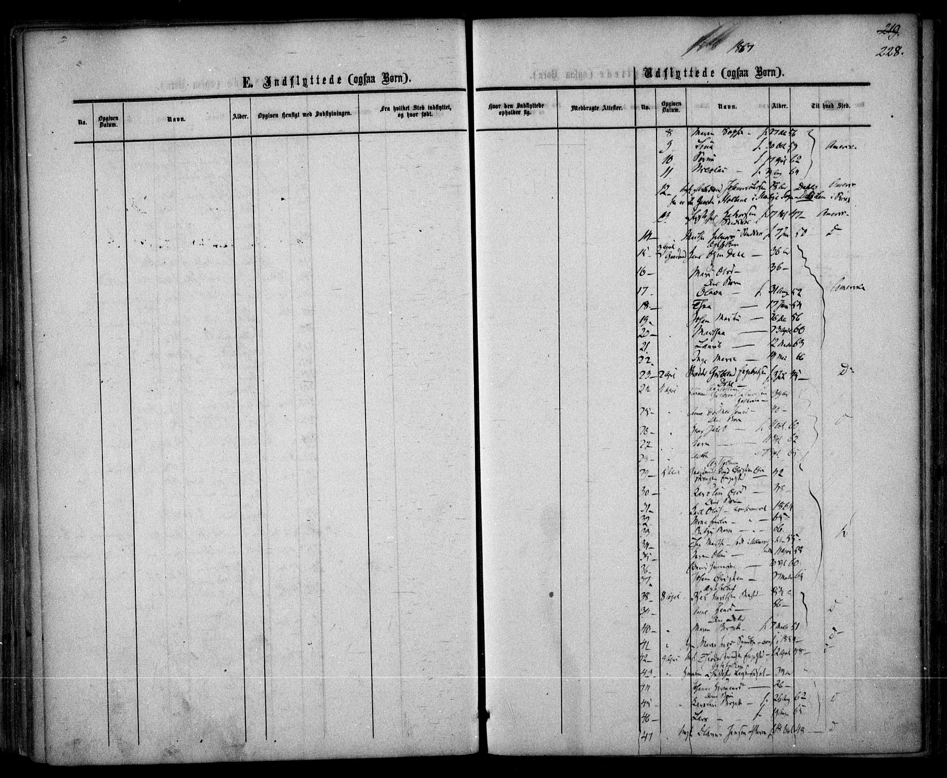 Nannestad prestekontor Kirkebøker, AV/SAO-A-10414a/F/Fa/L0012: Parish register (official) no. I 12, 1860-1872, p. 228