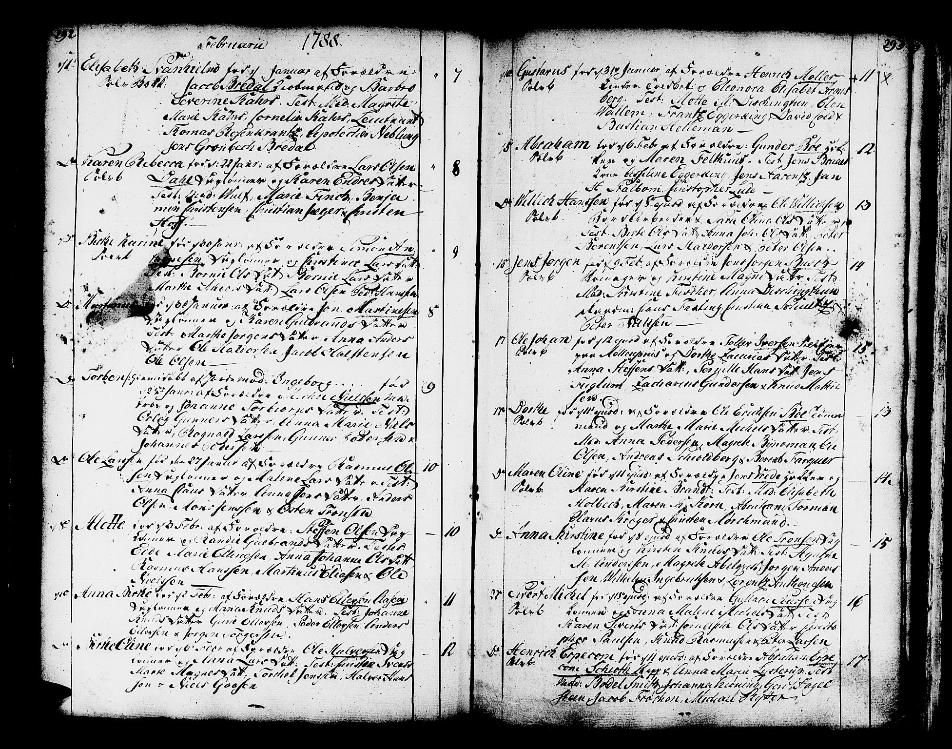 Domkirken sokneprestembete, SAB/A-74801/H/Haa/L0003: Parish register (official) no. A 3, 1758-1789, p. 292-293
