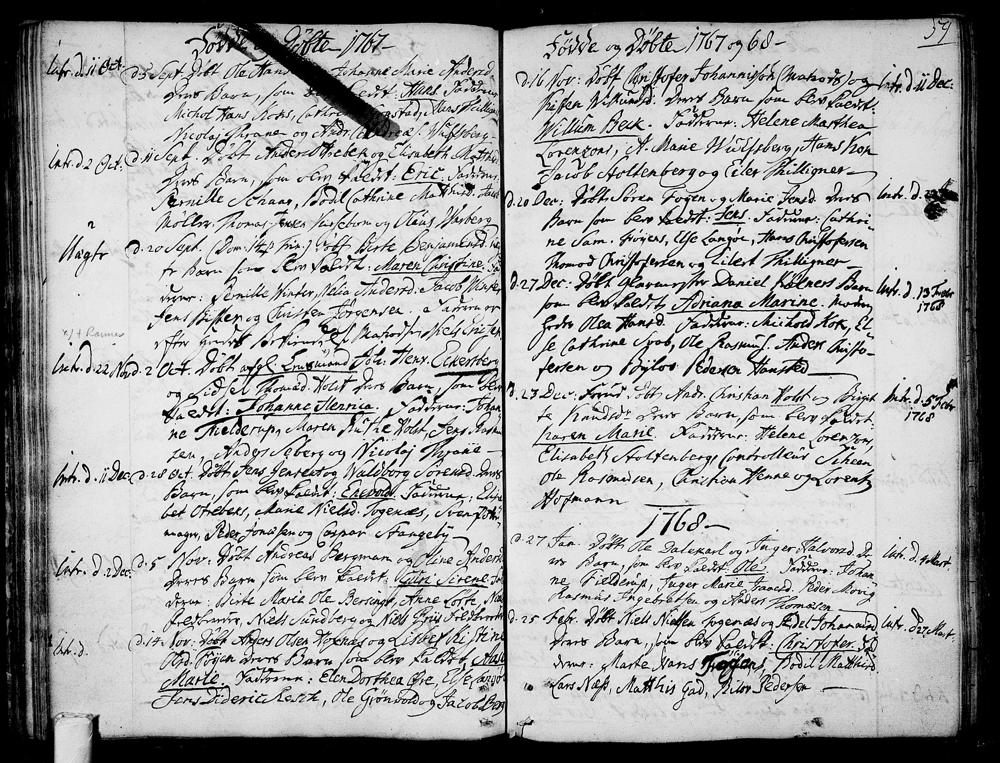 Tønsberg kirkebøker, SAKO/A-330/F/Fa/L0002: Parish register (official) no. I 2, 1760-1796, p. 59