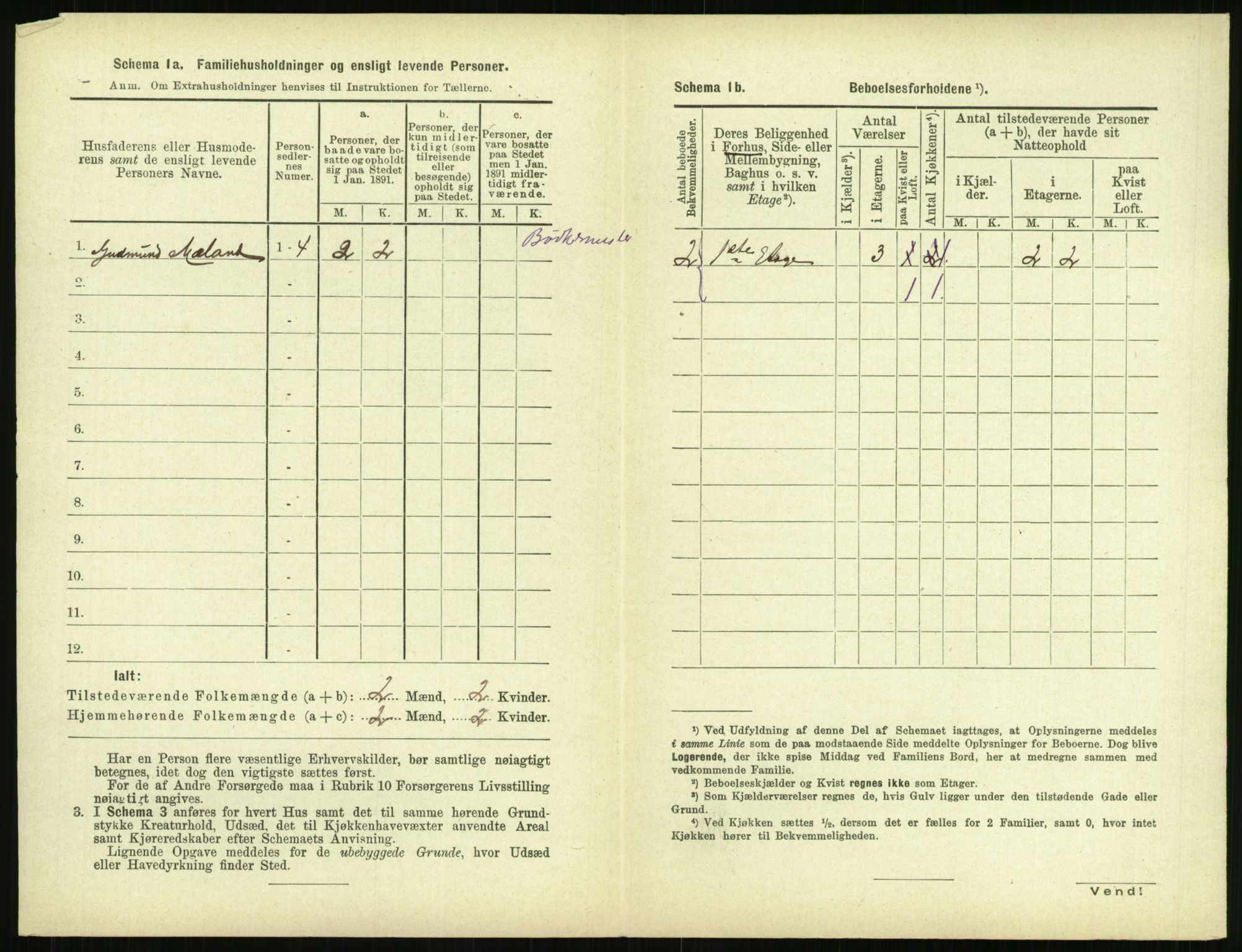 RA, 1891 census for 1106 Haugesund, 1891, p. 845