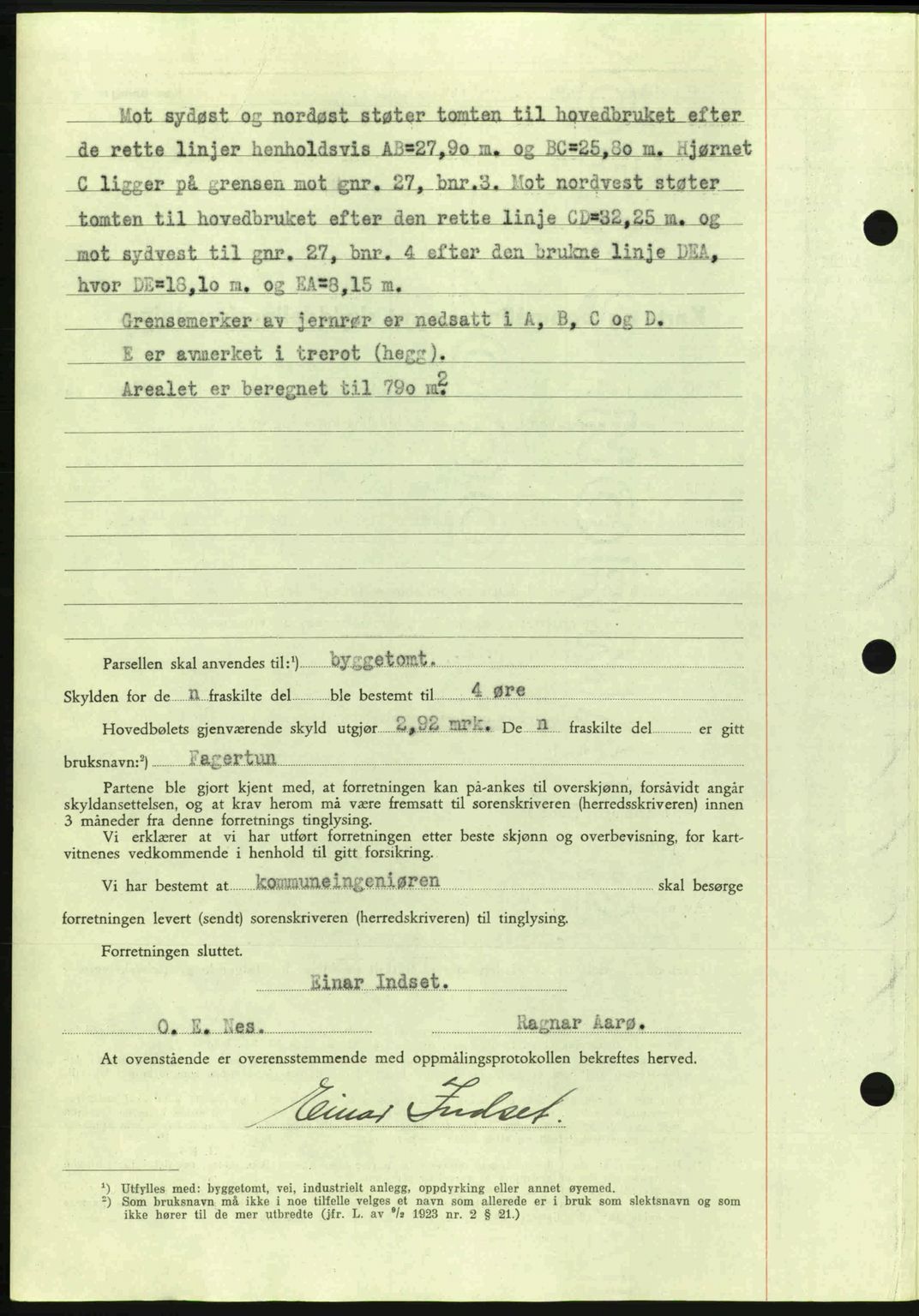 Romsdal sorenskriveri, AV/SAT-A-4149/1/2/2C: Mortgage book no. A15, 1943-1944, Diary no: : 1837/1943