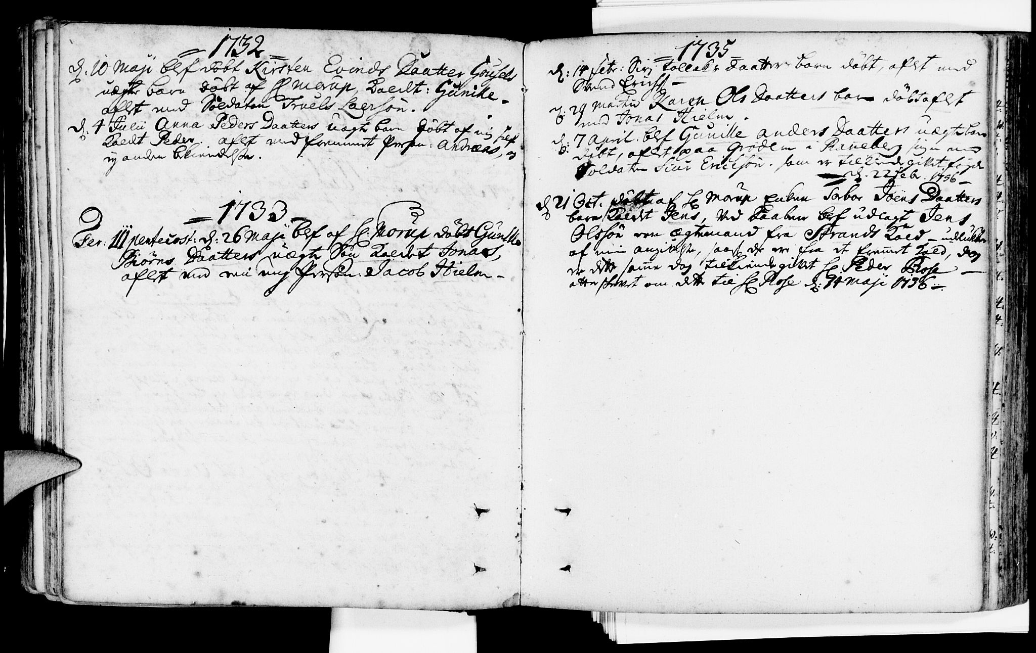 Domkirken sokneprestkontor, AV/SAST-A-101812/001/30/30BA/L0002: Parish register (official) no. A 2 /1, 1727-1738