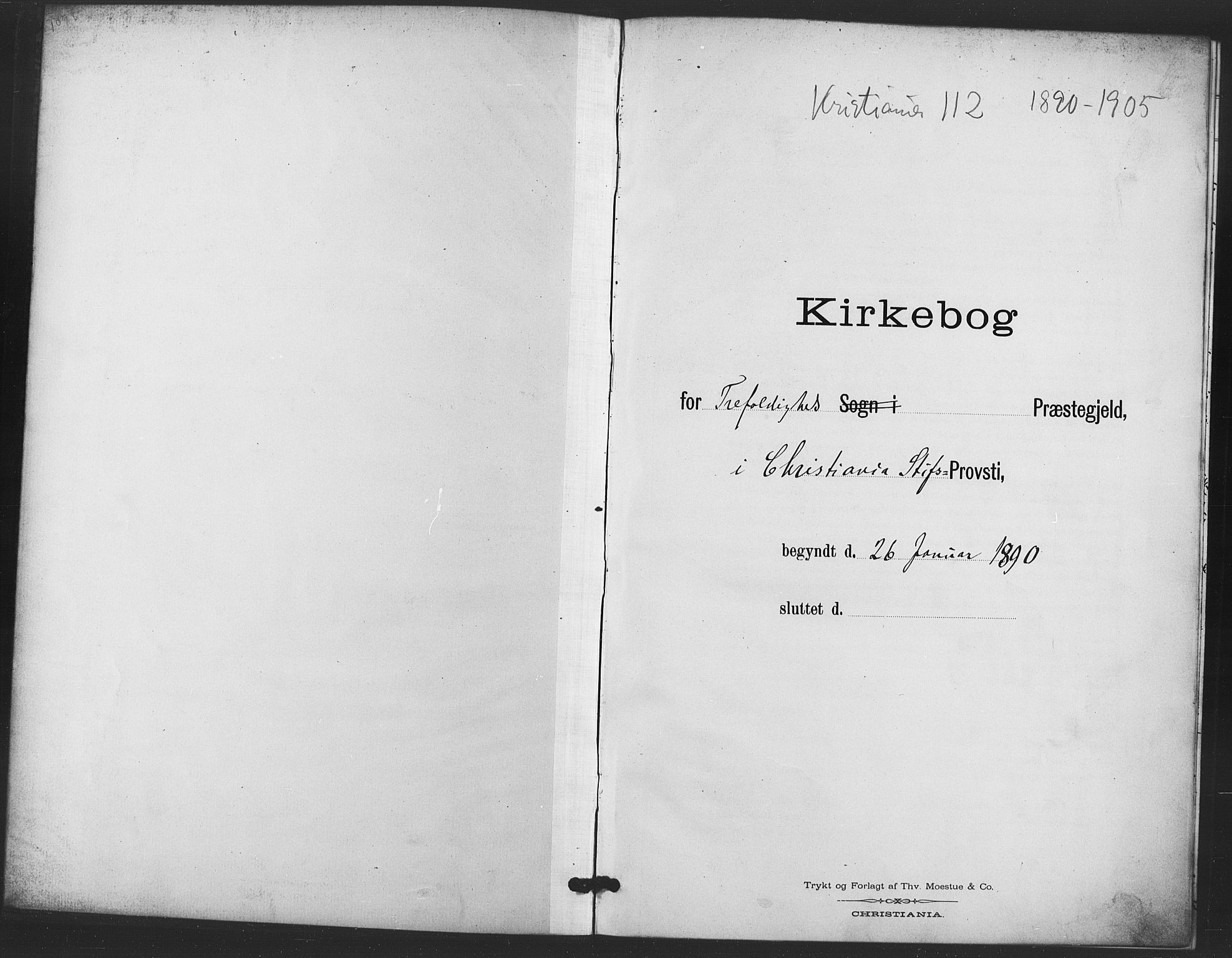 Trefoldighet prestekontor Kirkebøker, SAO/A-10882/I/Ia/L0005: Diary records no. 5, 1890-1905