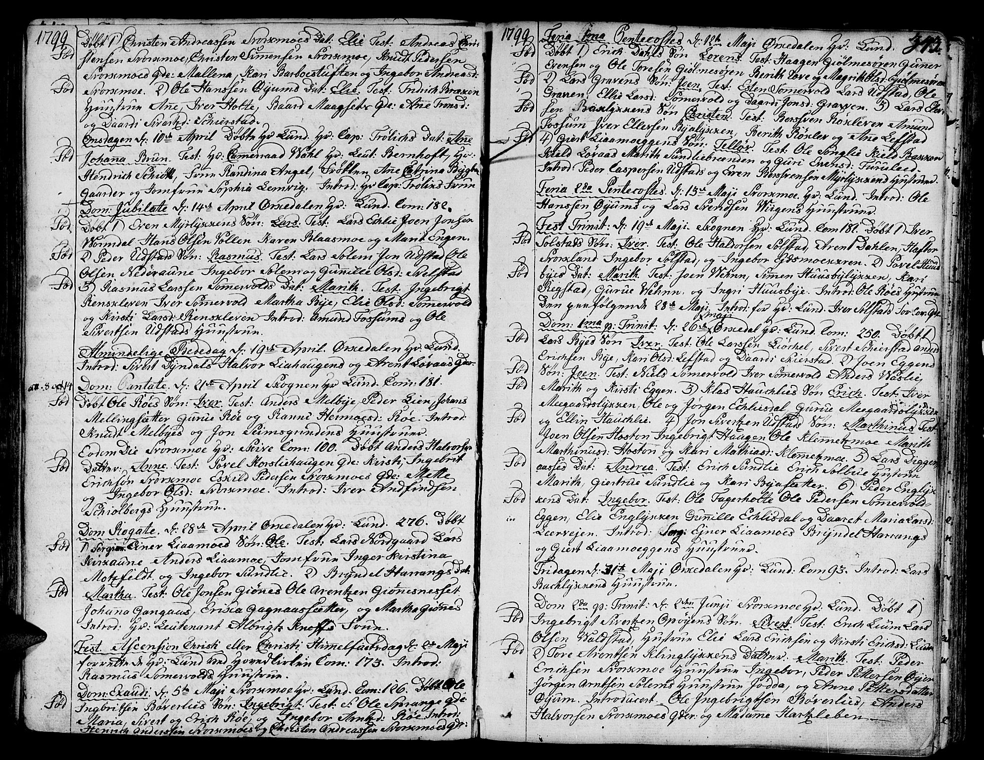 Ministerialprotokoller, klokkerbøker og fødselsregistre - Sør-Trøndelag, SAT/A-1456/668/L0802: Parish register (official) no. 668A02, 1776-1799, p. 343
