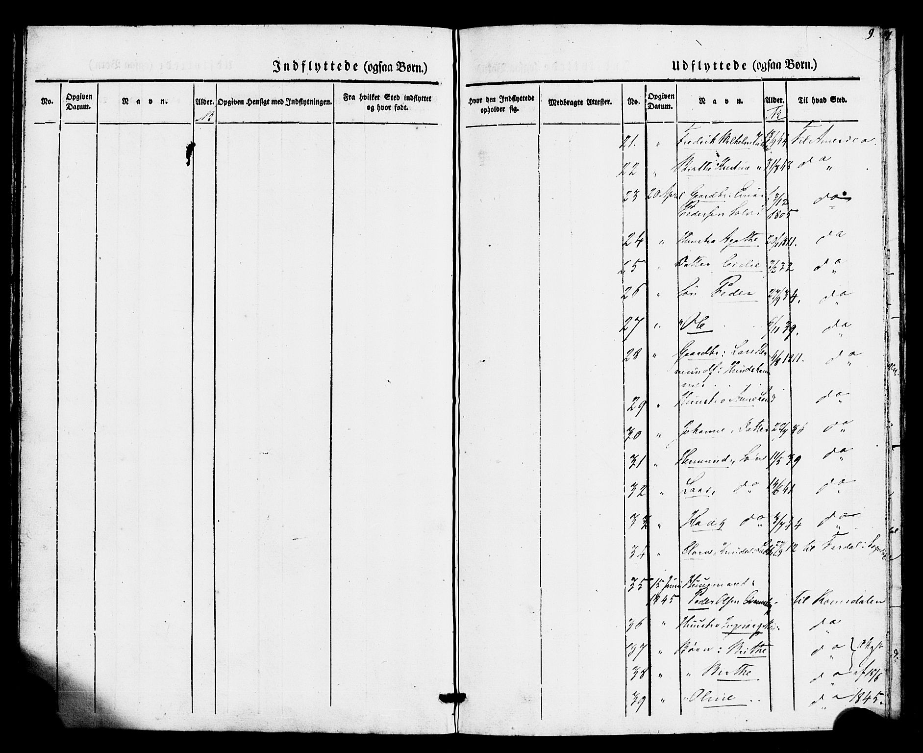 Hafslo sokneprestembete, SAB/A-80301/H/Haa/Haaa/L0015: Parish register (official) no. A 15, 1836-1852, p. 9
