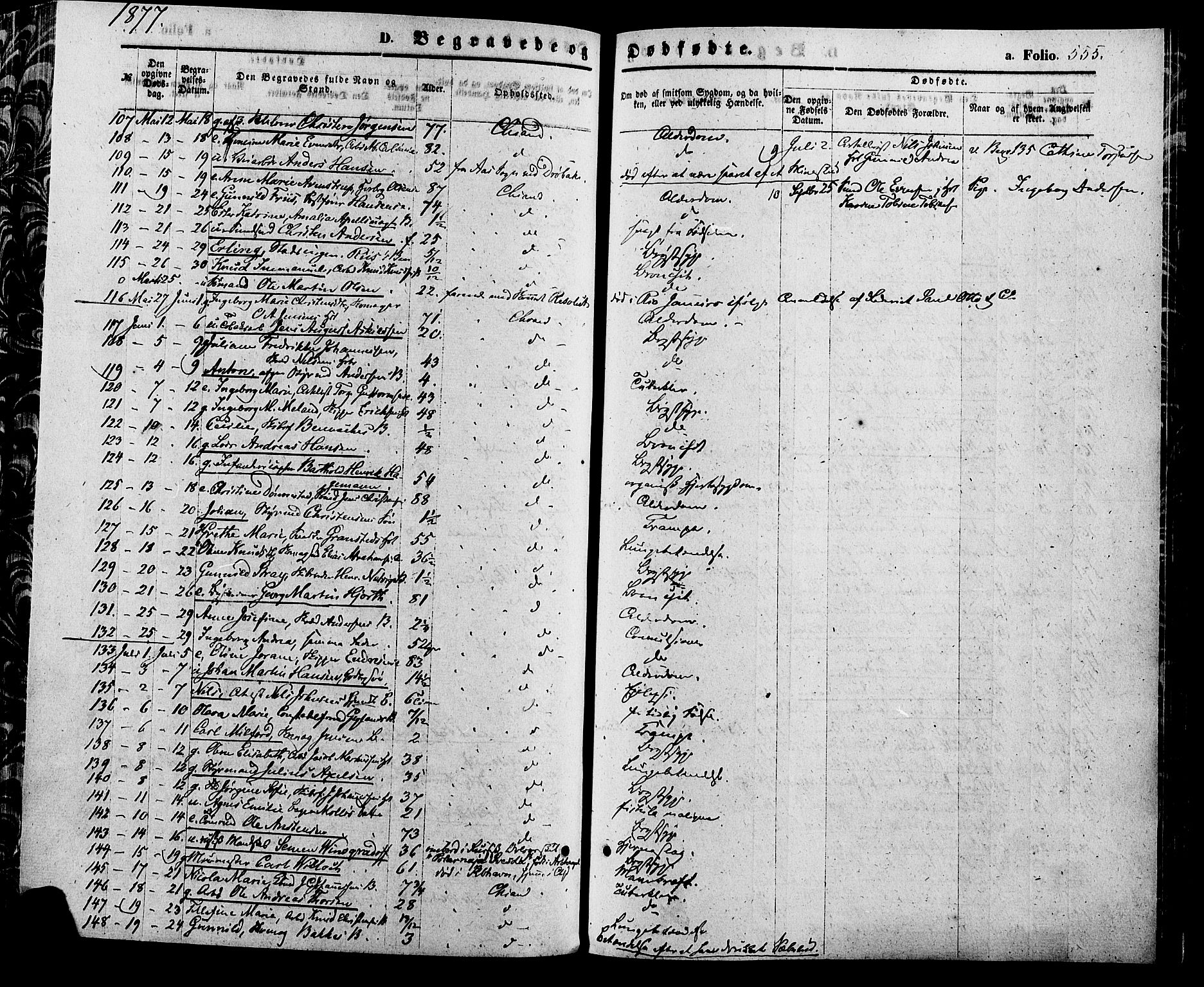 Kristiansand domprosti, AV/SAK-1112-0006/F/Fa/L0015: Parish register (official) no. A 15, 1867-1880, p. 555