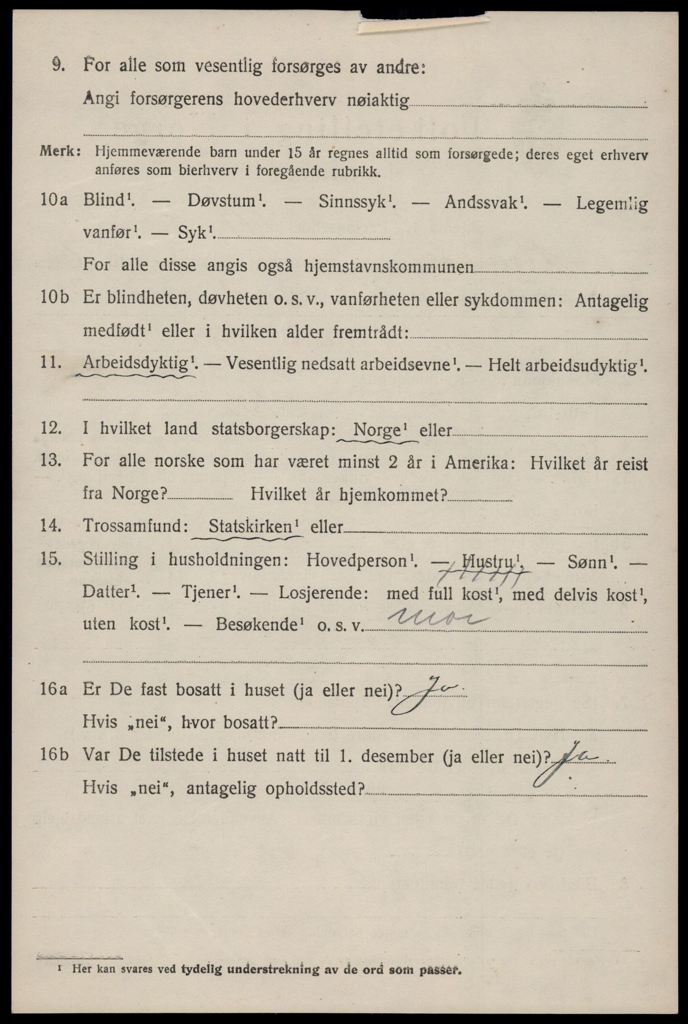 SAKO, 1920 census for Nissedal, 1920, p. 2304