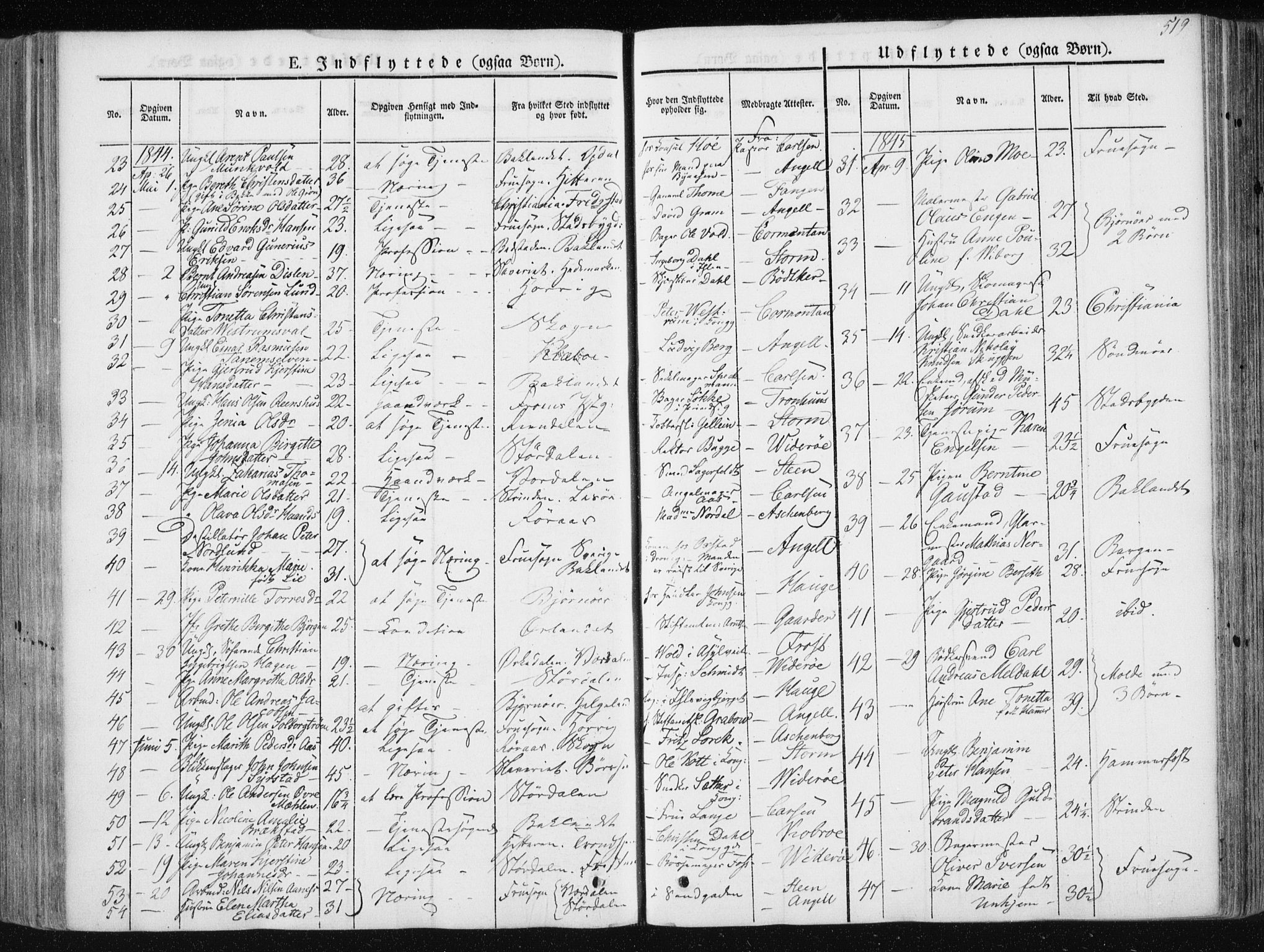 Ministerialprotokoller, klokkerbøker og fødselsregistre - Sør-Trøndelag, AV/SAT-A-1456/601/L0049: Parish register (official) no. 601A17, 1839-1847, p. 519