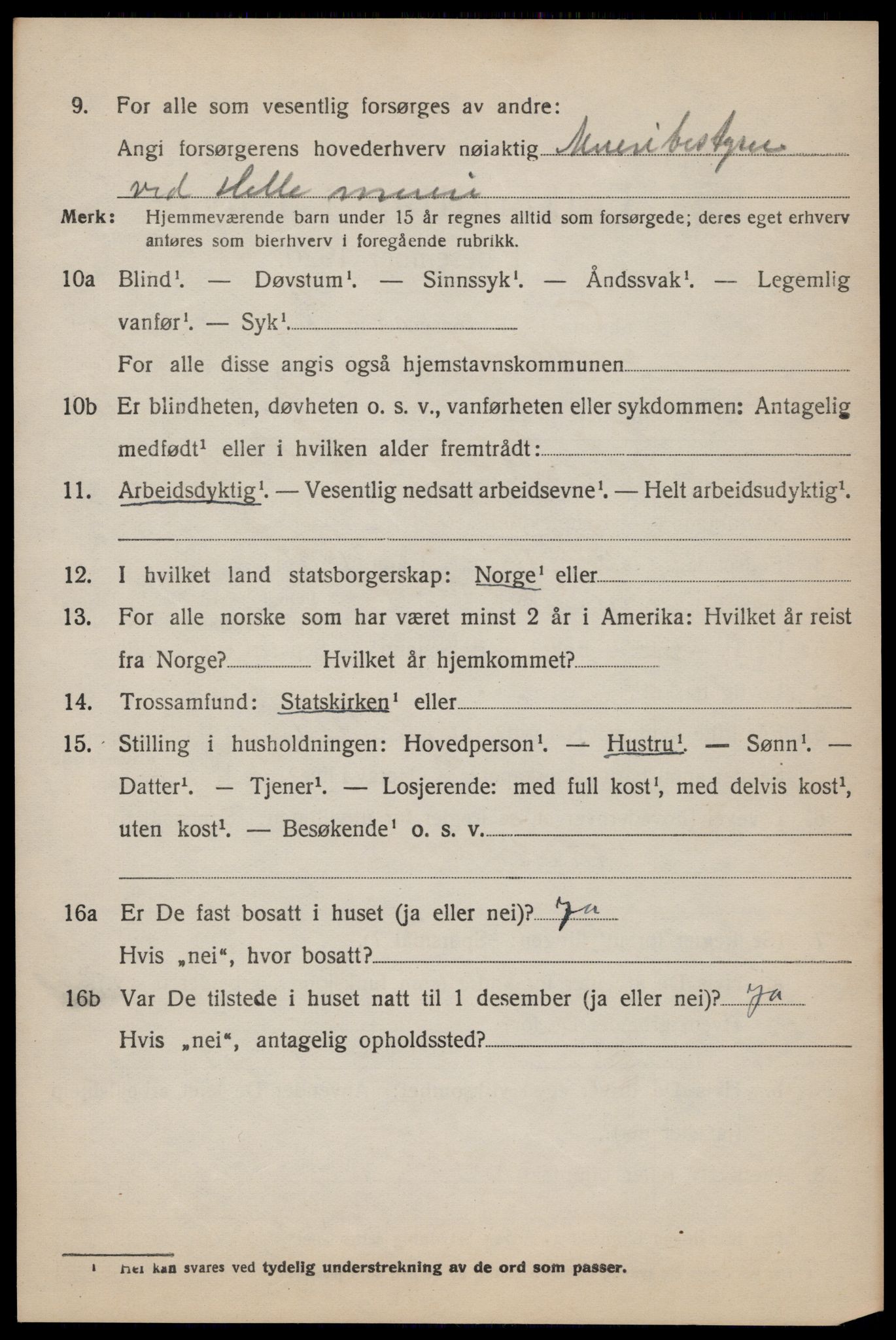 SAST, 1920 census for Forsand, 1920, p. 2768