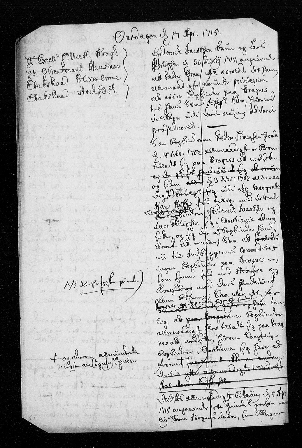 Stattholderembetet 1572-1771, AV/RA-EA-2870/Aa/L0006: Konsept til voteringsprotokoll, 1714-1715, p. 287