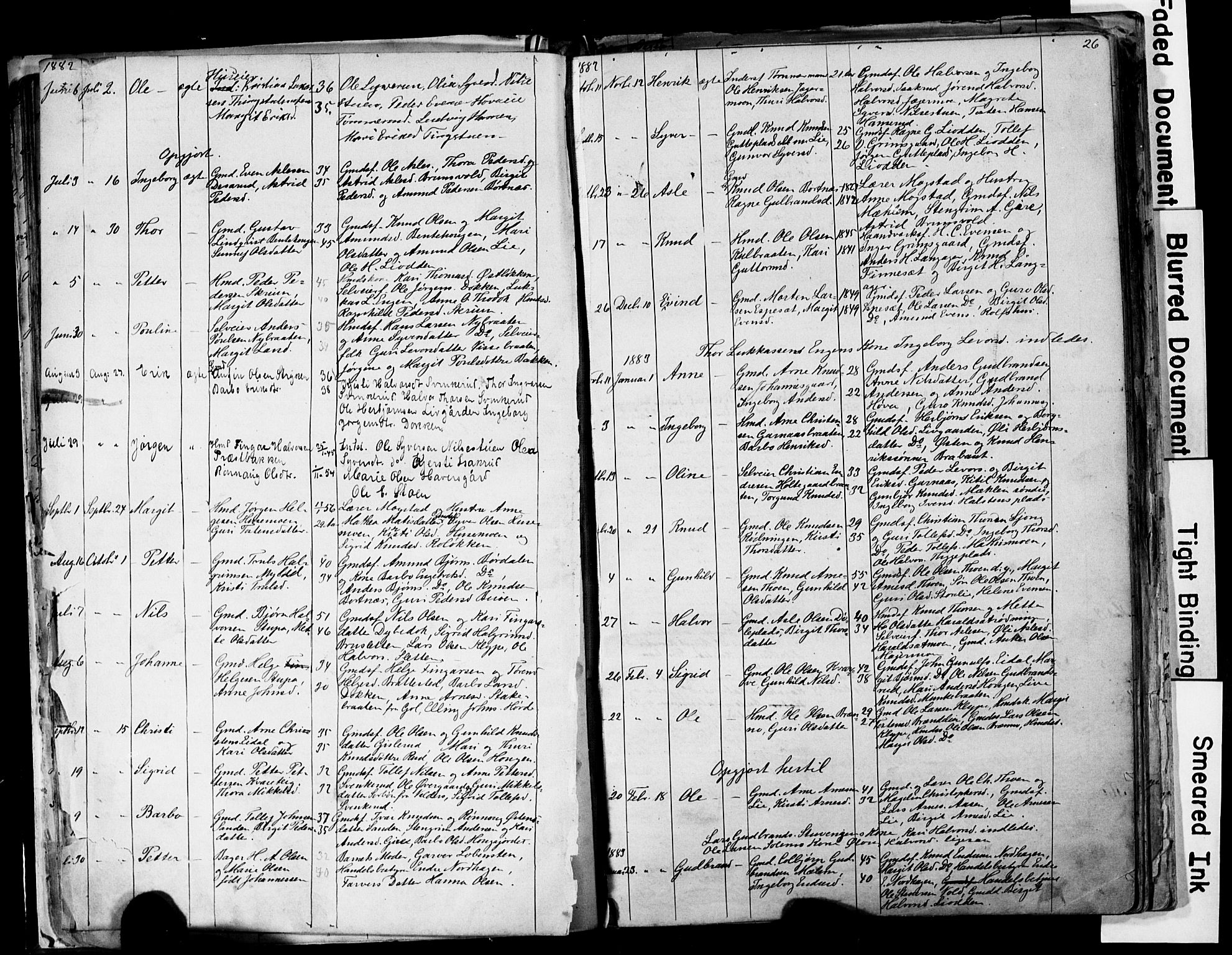 Nes kirkebøker, SAKO/A-236/G/Ga/L0002: Parish register (copy) no. I 2, 1872-1912, p. 26