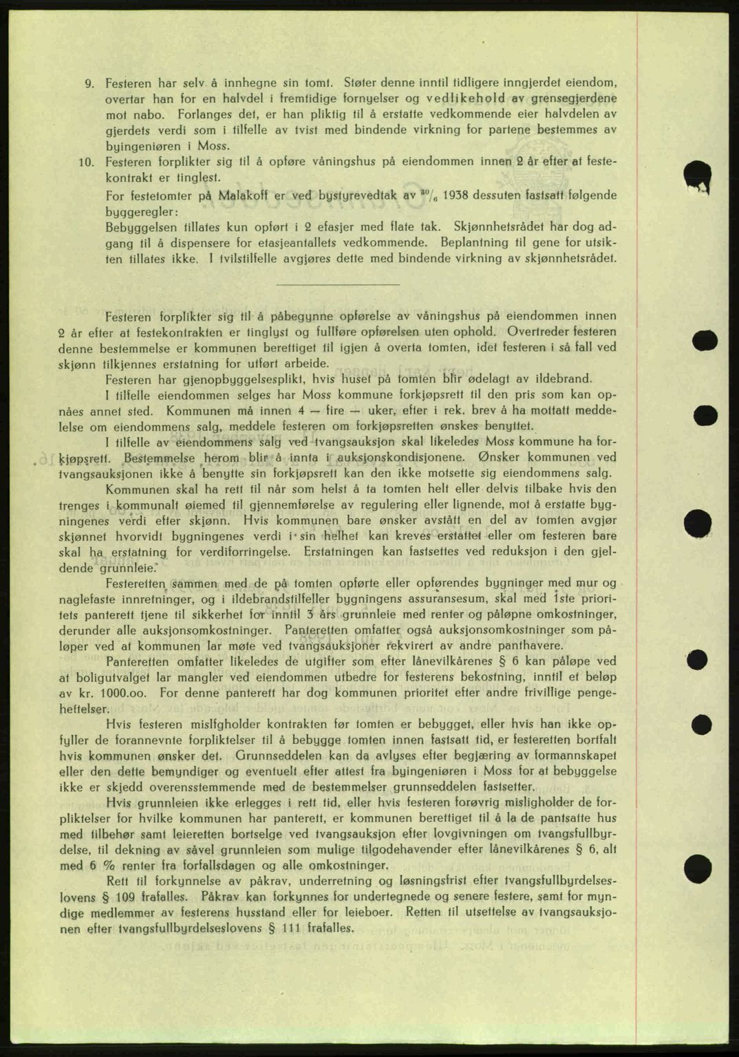 Moss sorenskriveri, SAO/A-10168: Mortgage book no. A5, 1938-1939, Diary no: : 2826/1938