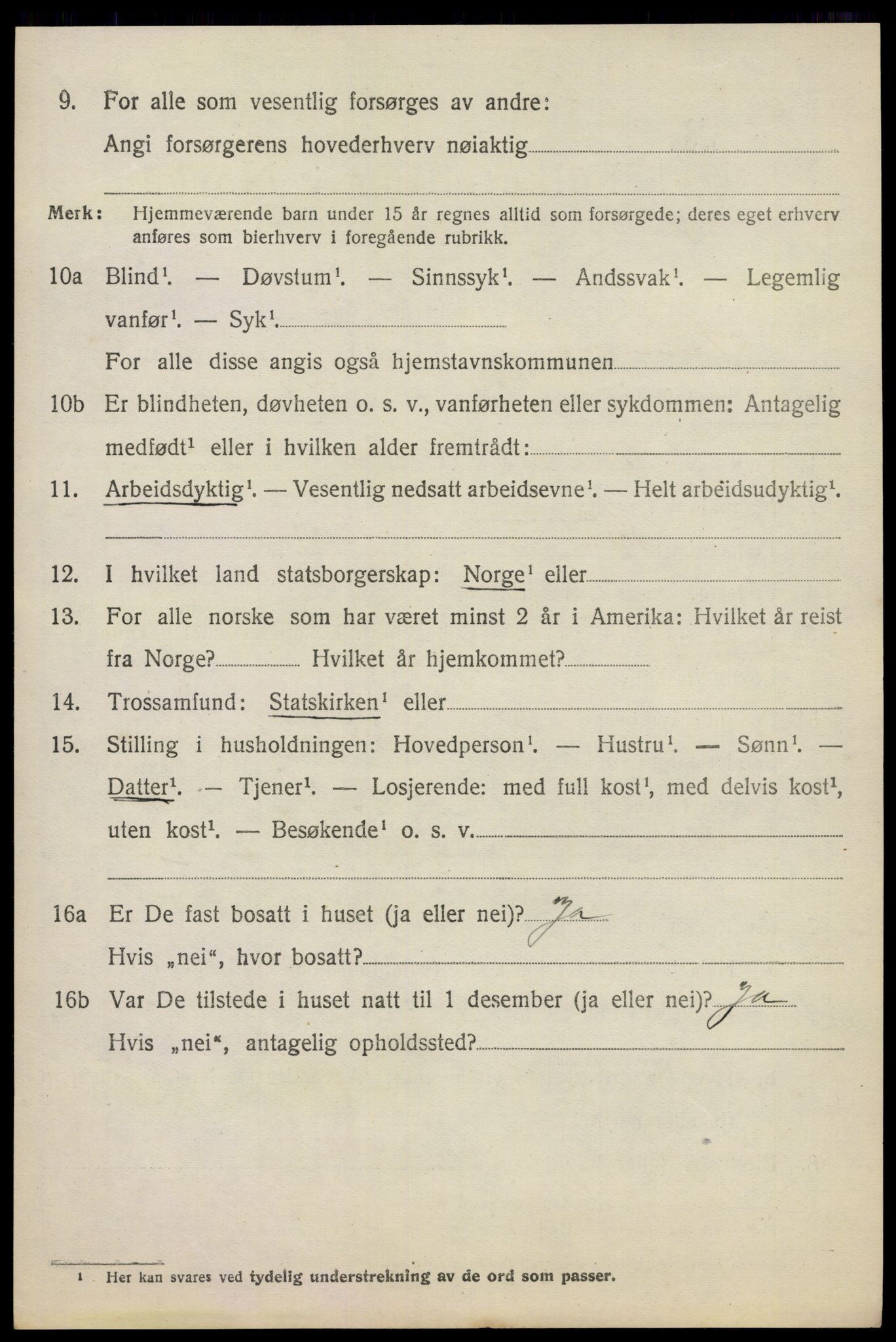 SAO, 1920 census for Feiring, 1920, p. 1047