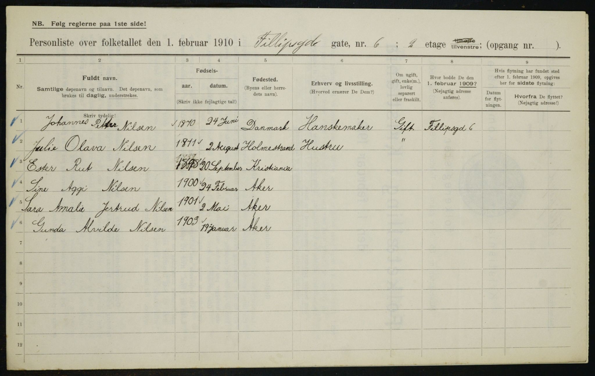 OBA, Municipal Census 1910 for Kristiania, 1910, p. 22793