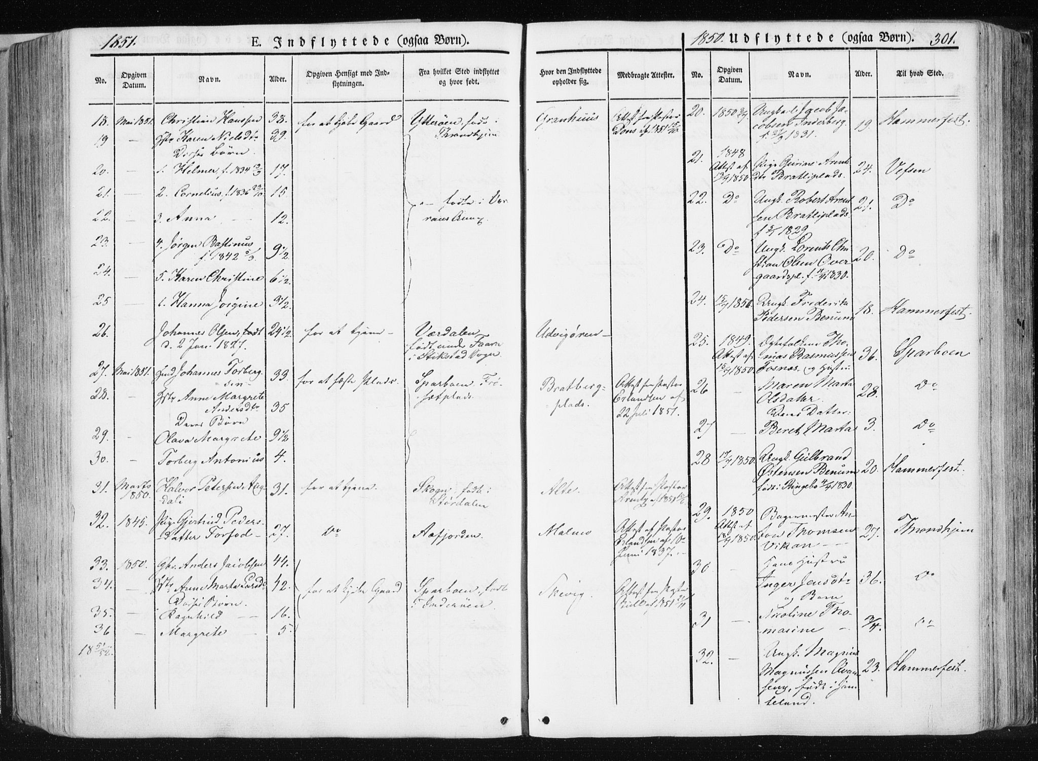 Ministerialprotokoller, klokkerbøker og fødselsregistre - Nord-Trøndelag, SAT/A-1458/741/L0393: Parish register (official) no. 741A07, 1849-1863, p. 301