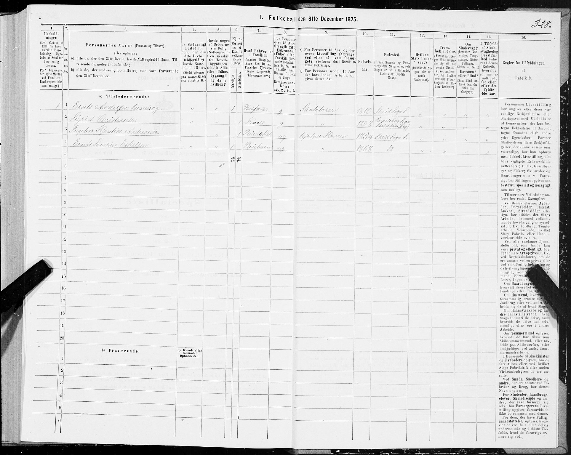 SAT, 1875 census for 1731P Sparbu, 1875, p. 4328