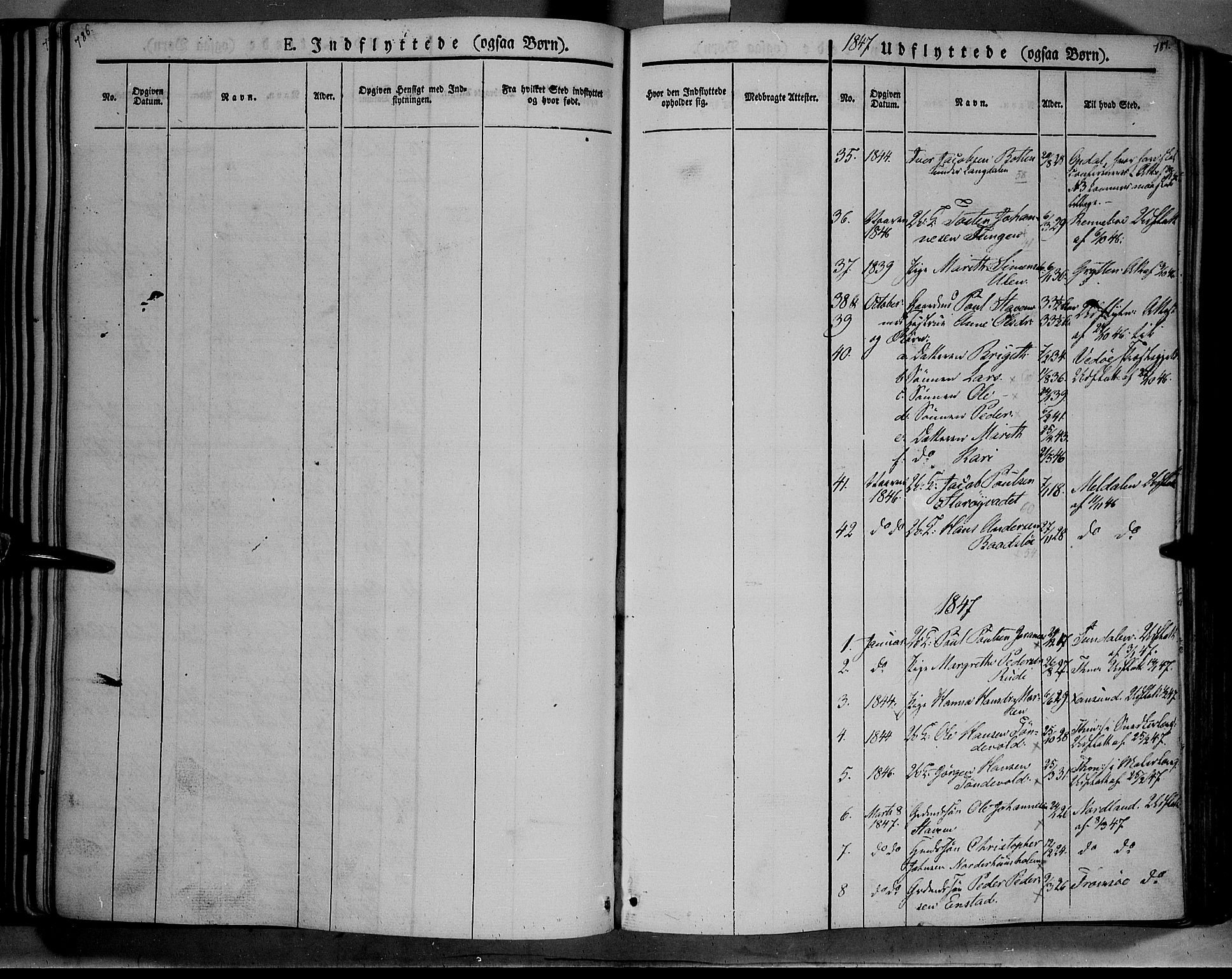 Lesja prestekontor, SAH/PREST-068/H/Ha/Haa/L0006: Parish register (official) no. 6B, 1843-1854, p. 786-787