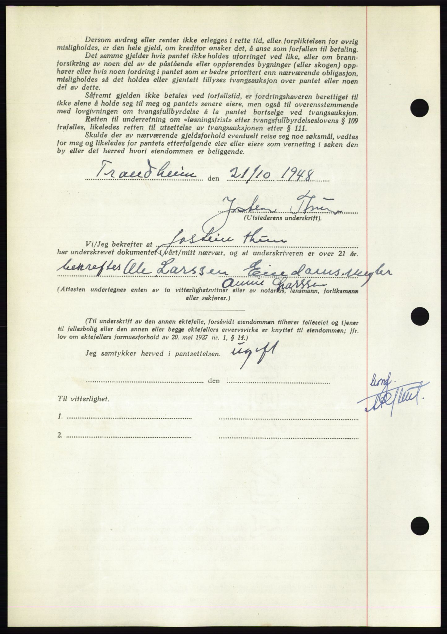 Nordmøre sorenskriveri, AV/SAT-A-4132/1/2/2Ca: Mortgage book no. B102, 1949-1949, Diary no: : 2343/1949