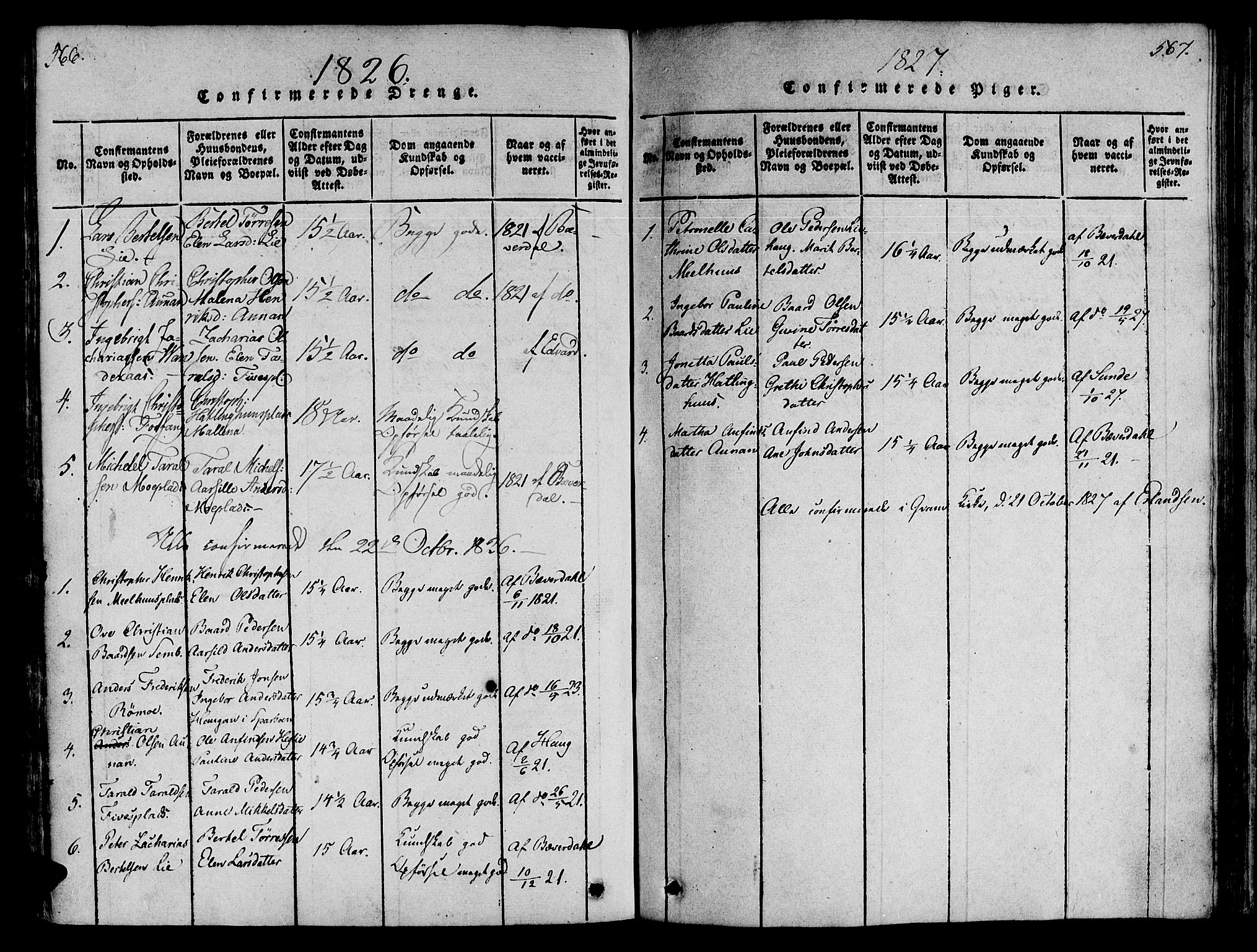 Ministerialprotokoller, klokkerbøker og fødselsregistre - Nord-Trøndelag, AV/SAT-A-1458/746/L0441: Parish register (official) no. 746A03 /4, 1816-1827, p. 566-567