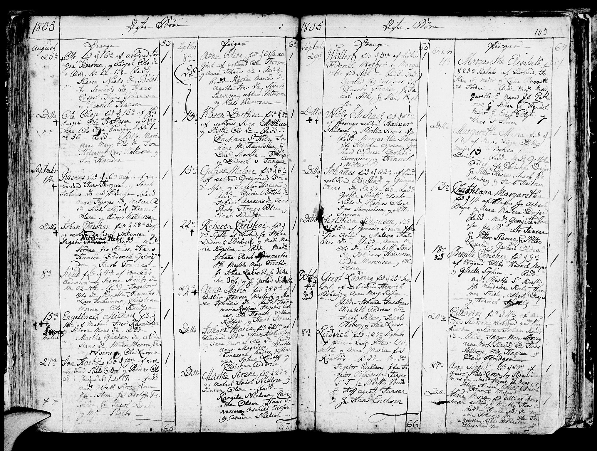 Korskirken sokneprestembete, SAB/A-76101/H/Haa/L0006: Parish register (official) no. A 6, 1790-1820, p. 103