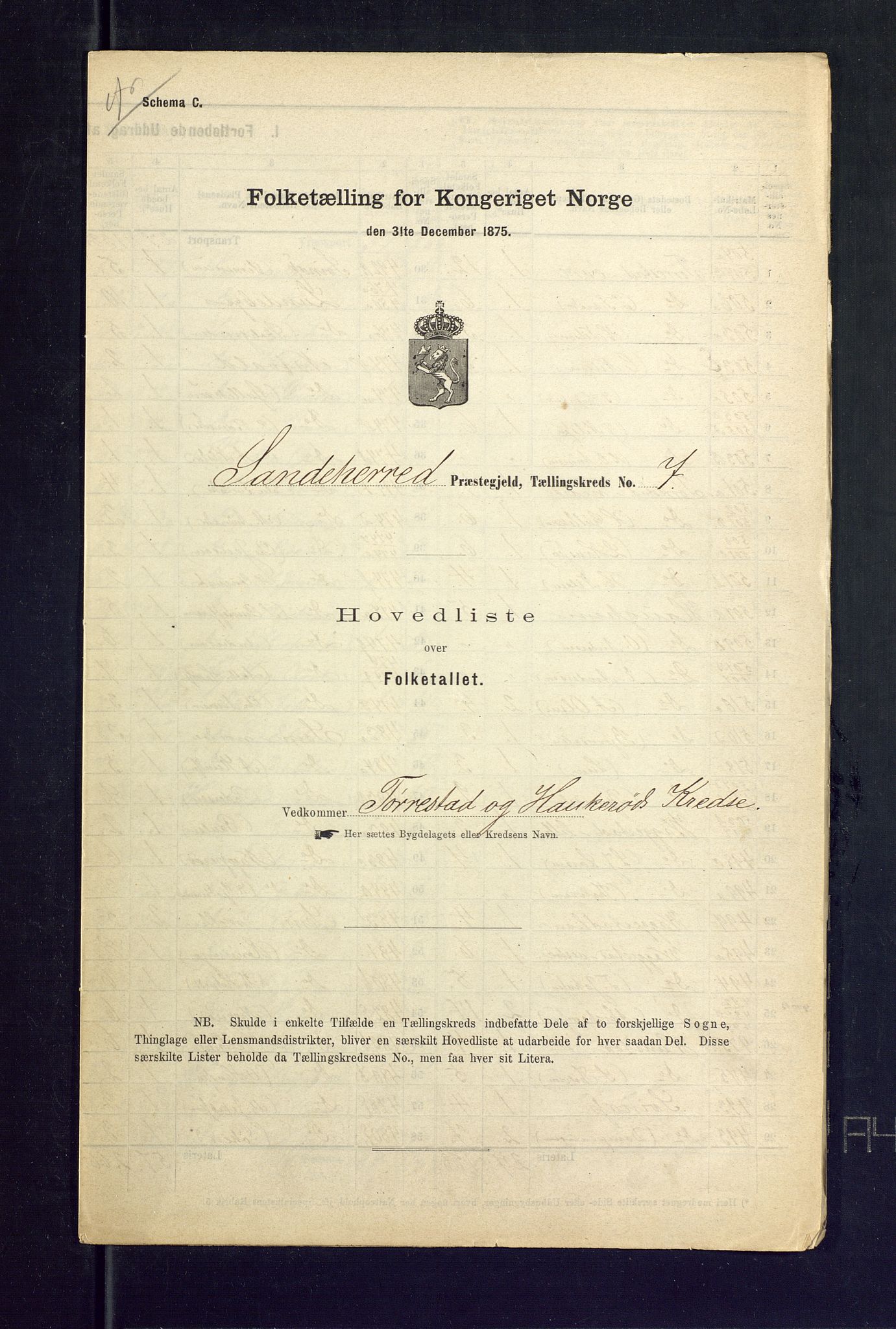 SAKO, 1875 census for 0724L Sandeherred/Sandeherred, 1875, p. 35
