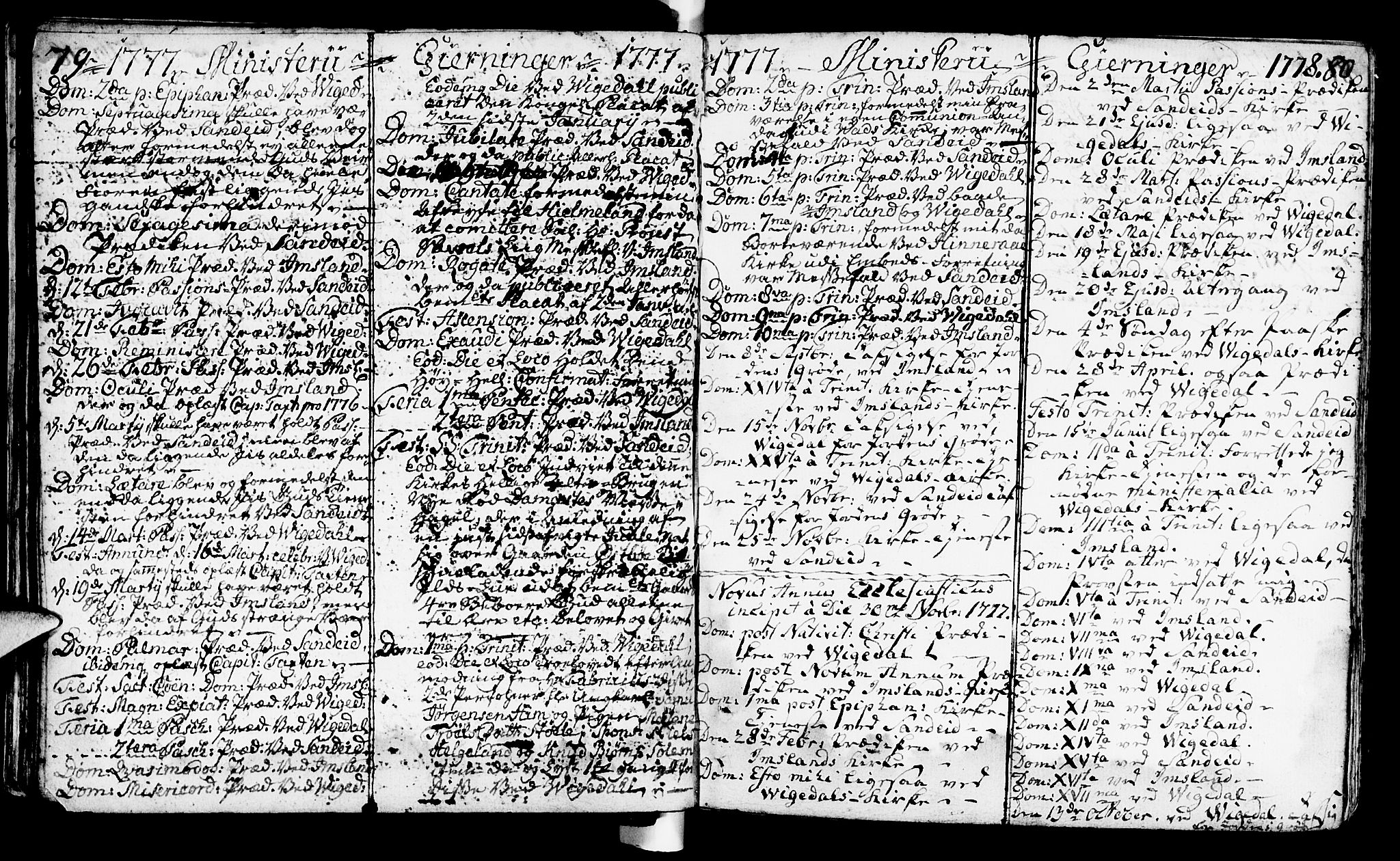 Vikedal sokneprestkontor, AV/SAST-A-101840/01/IV: Parish register (official) no. A 1, 1737-1778, p. 79-80