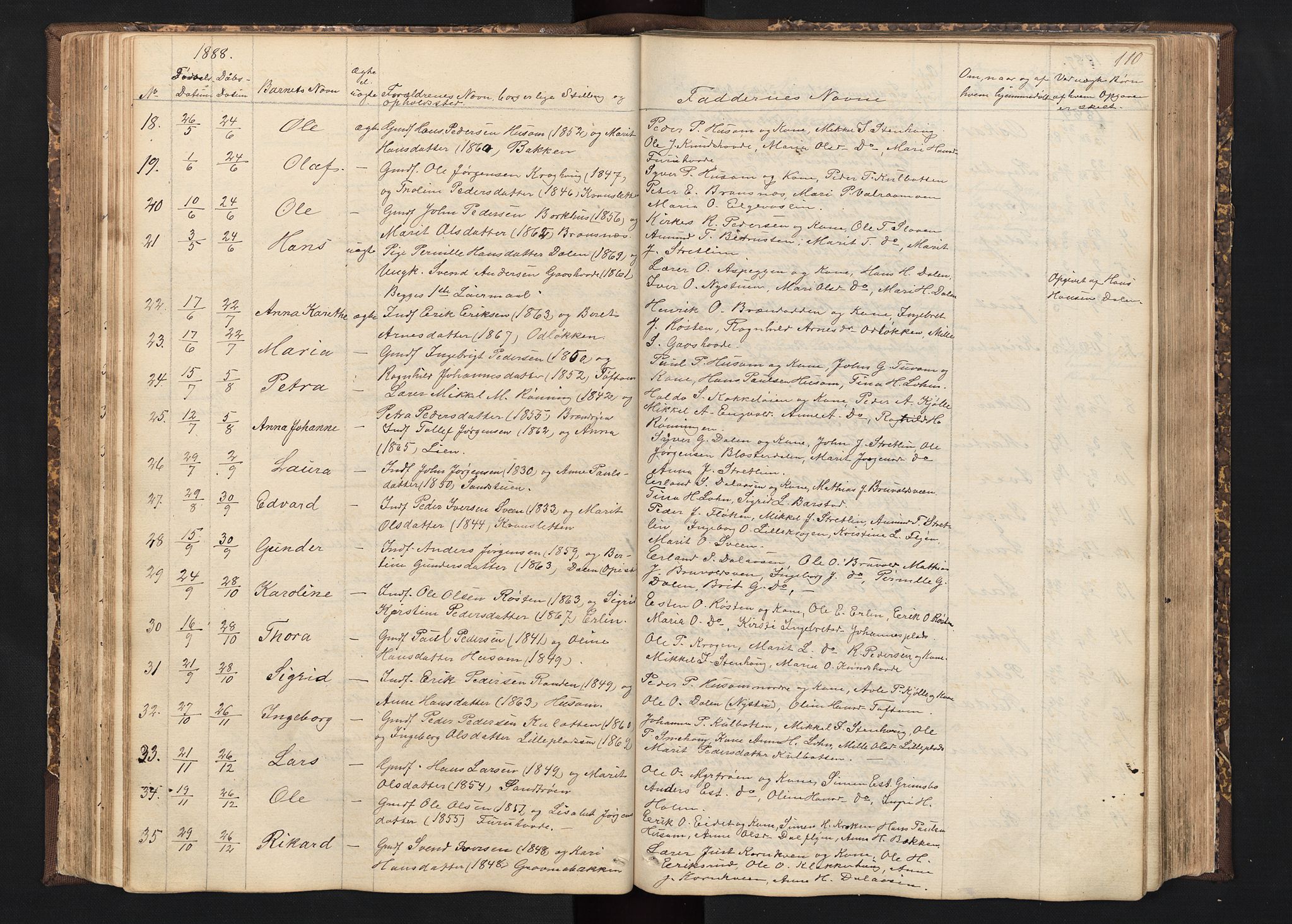 Alvdal prestekontor, SAH/PREST-060/H/Ha/Hab/L0001: Parish register (copy) no. 1, 1857-1893, p. 110