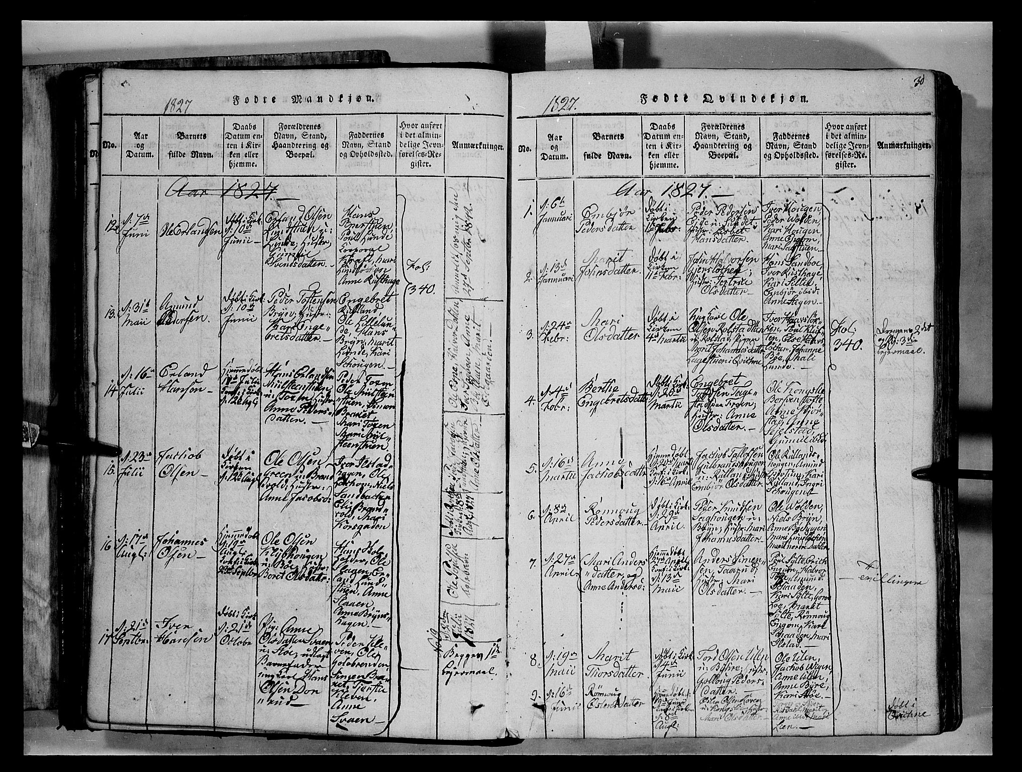 Fron prestekontor, AV/SAH-PREST-078/H/Ha/Hab/L0004: Parish register (copy) no. 4, 1816-1850, p. 30