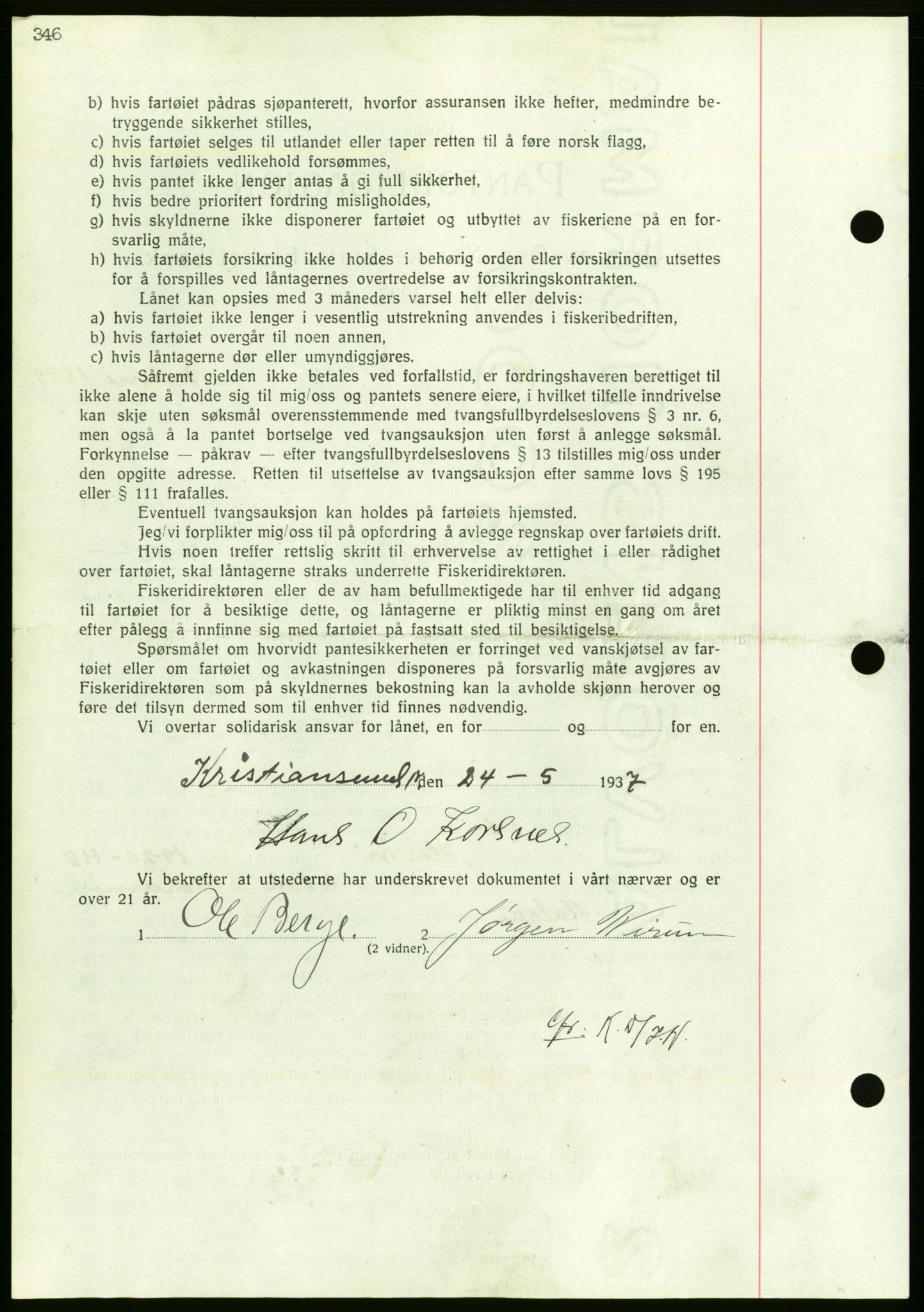 Nordmøre sorenskriveri, AV/SAT-A-4132/1/2/2Ca/L0091: Mortgage book no. B81, 1937-1937, Diary no: : 1355/1937