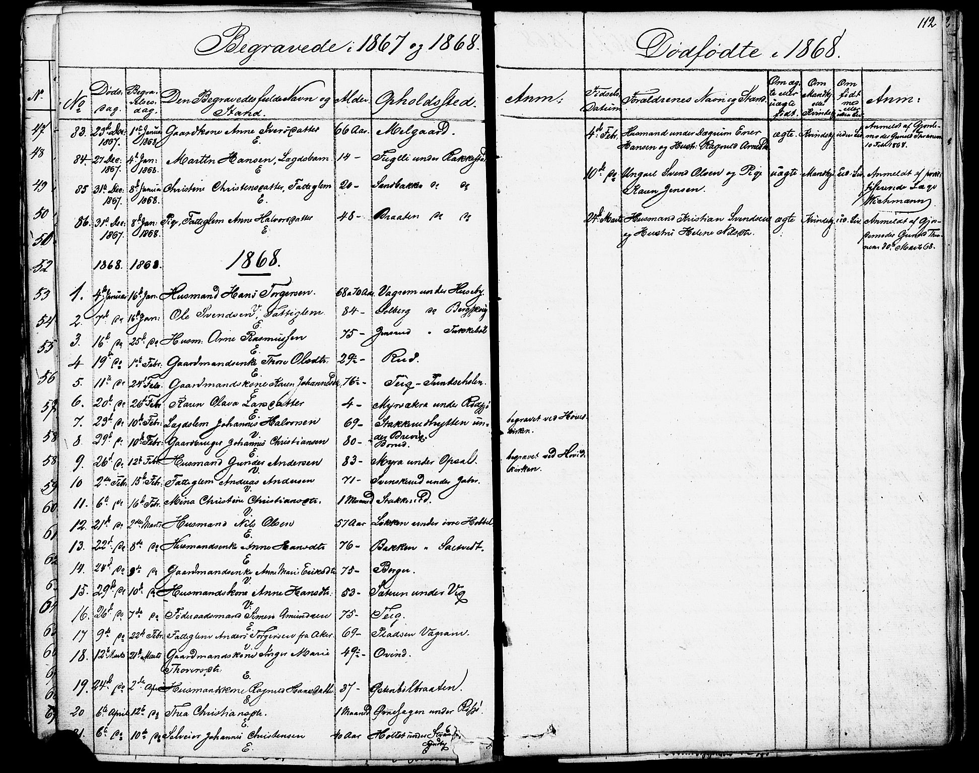Enebakk prestekontor Kirkebøker, SAO/A-10171c/F/Fa/L0013: Parish register (official) no. I 13, 1832-1882, p. 112