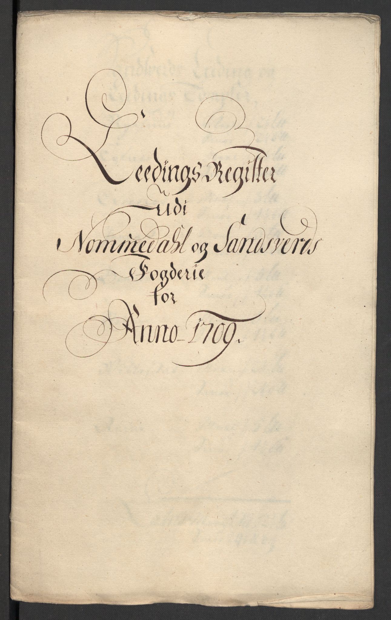 Rentekammeret inntil 1814, Reviderte regnskaper, Fogderegnskap, RA/EA-4092/R24/L1585: Fogderegnskap Numedal og Sandsvær, 1709-1710, p. 19