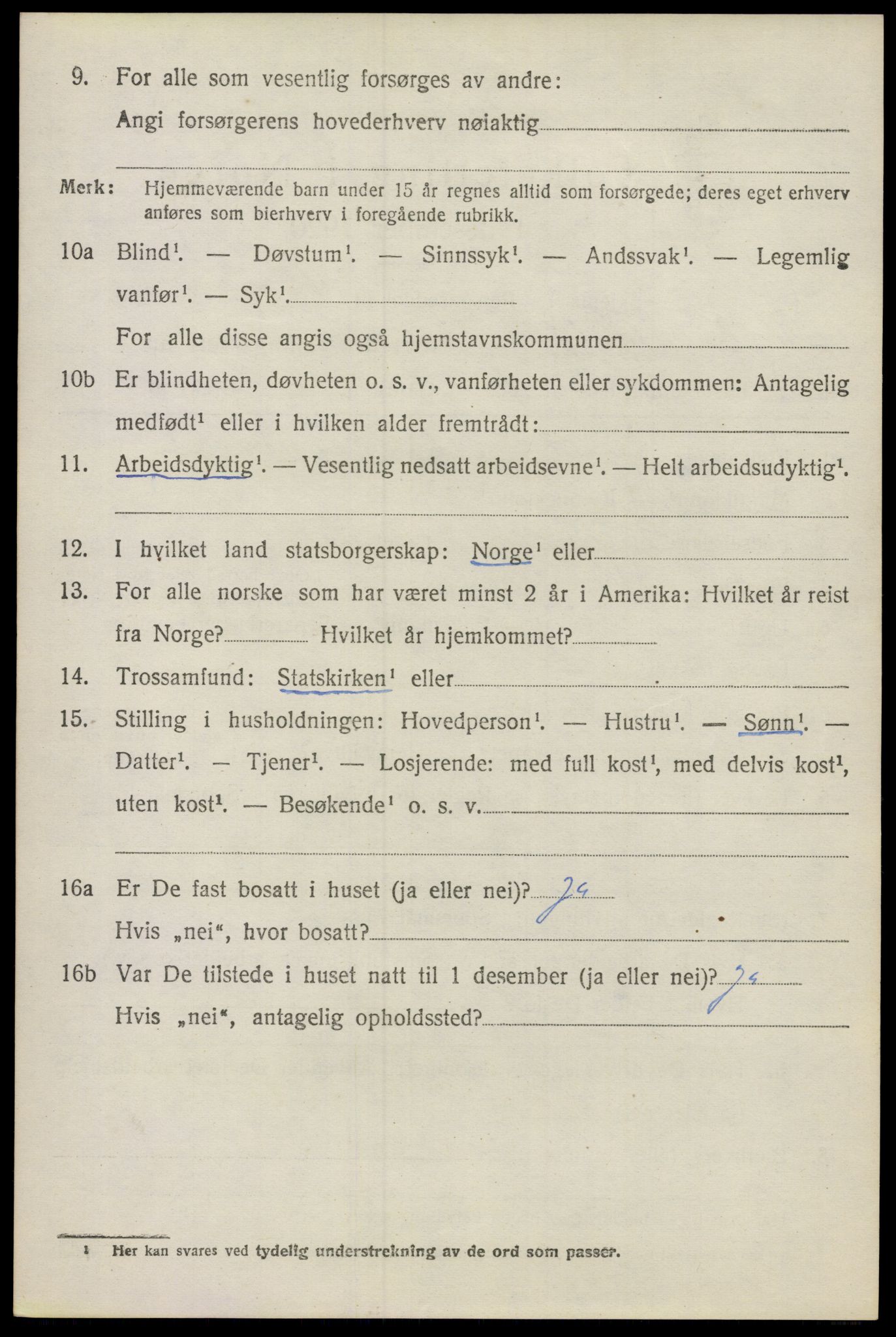 SAO, 1920 census for Våler, 1920, p. 2819