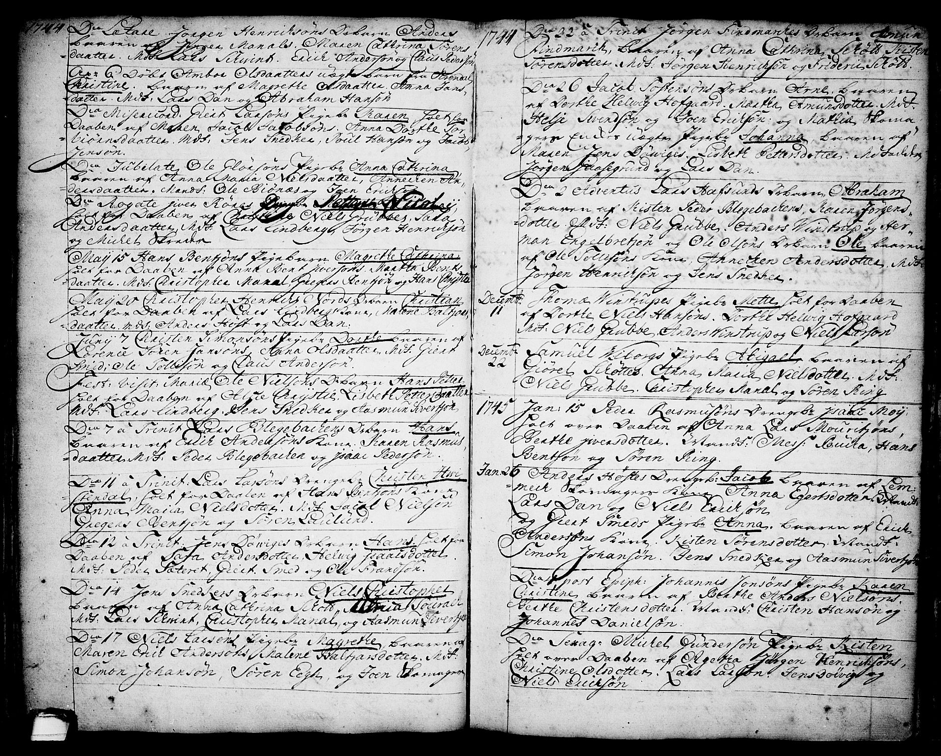 Brevik kirkebøker, SAKO/A-255/F/Fa/L0002: Parish register (official) no. 2, 1720-1764, p. 34o