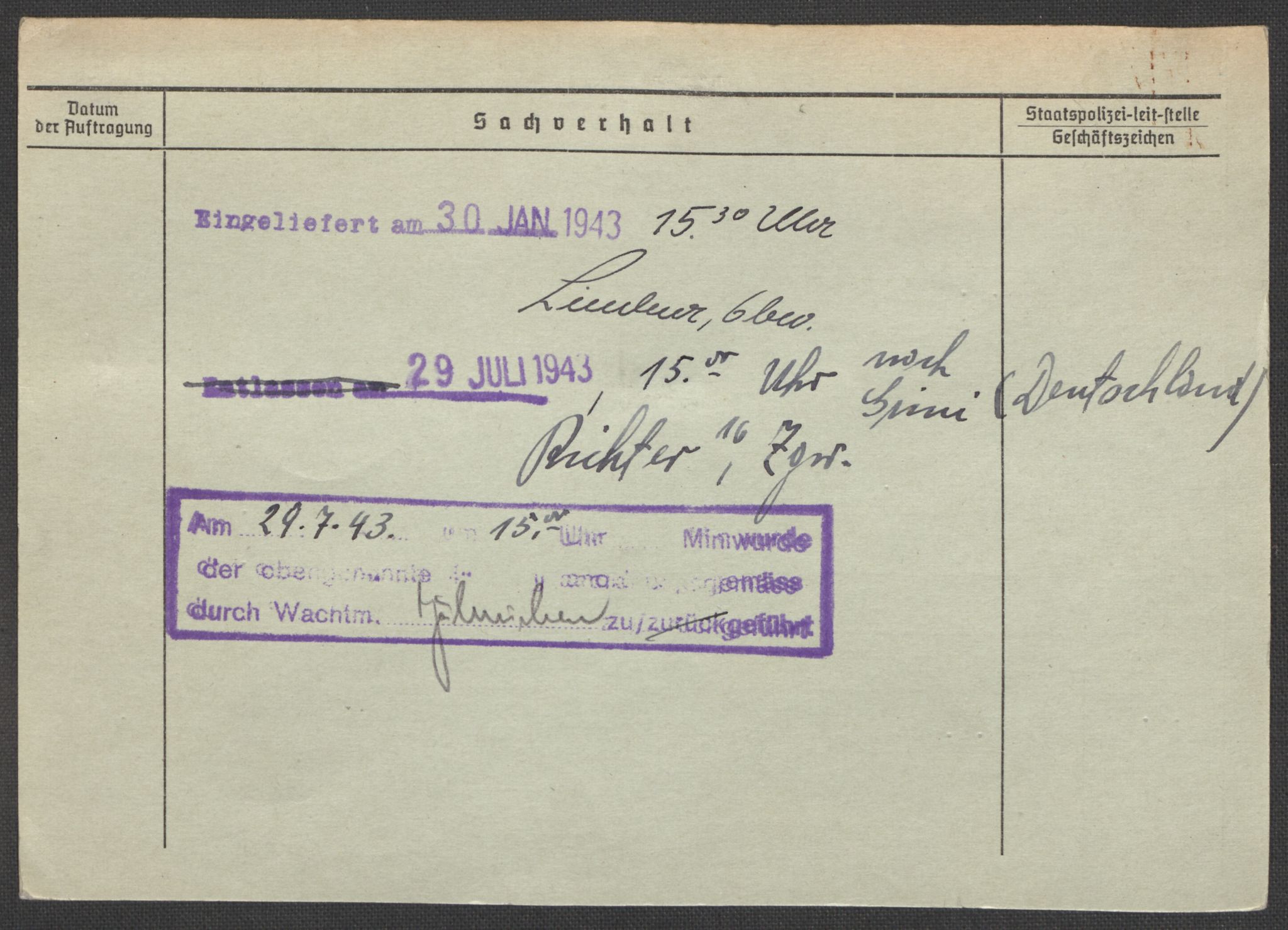 Befehlshaber der Sicherheitspolizei und des SD, AV/RA-RAFA-5969/E/Ea/Eaa/L0002: Register over norske fanger i Møllergata 19: Bj-Eng, 1940-1945, p. 1146